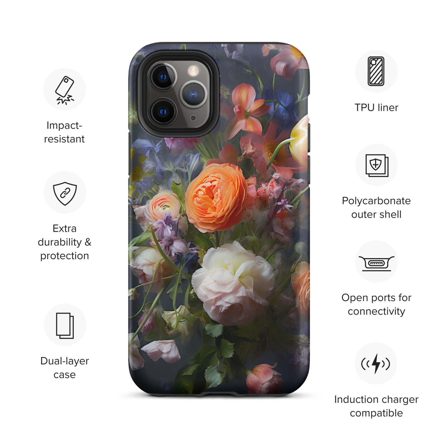Tough Case for iPhone® Floral 1