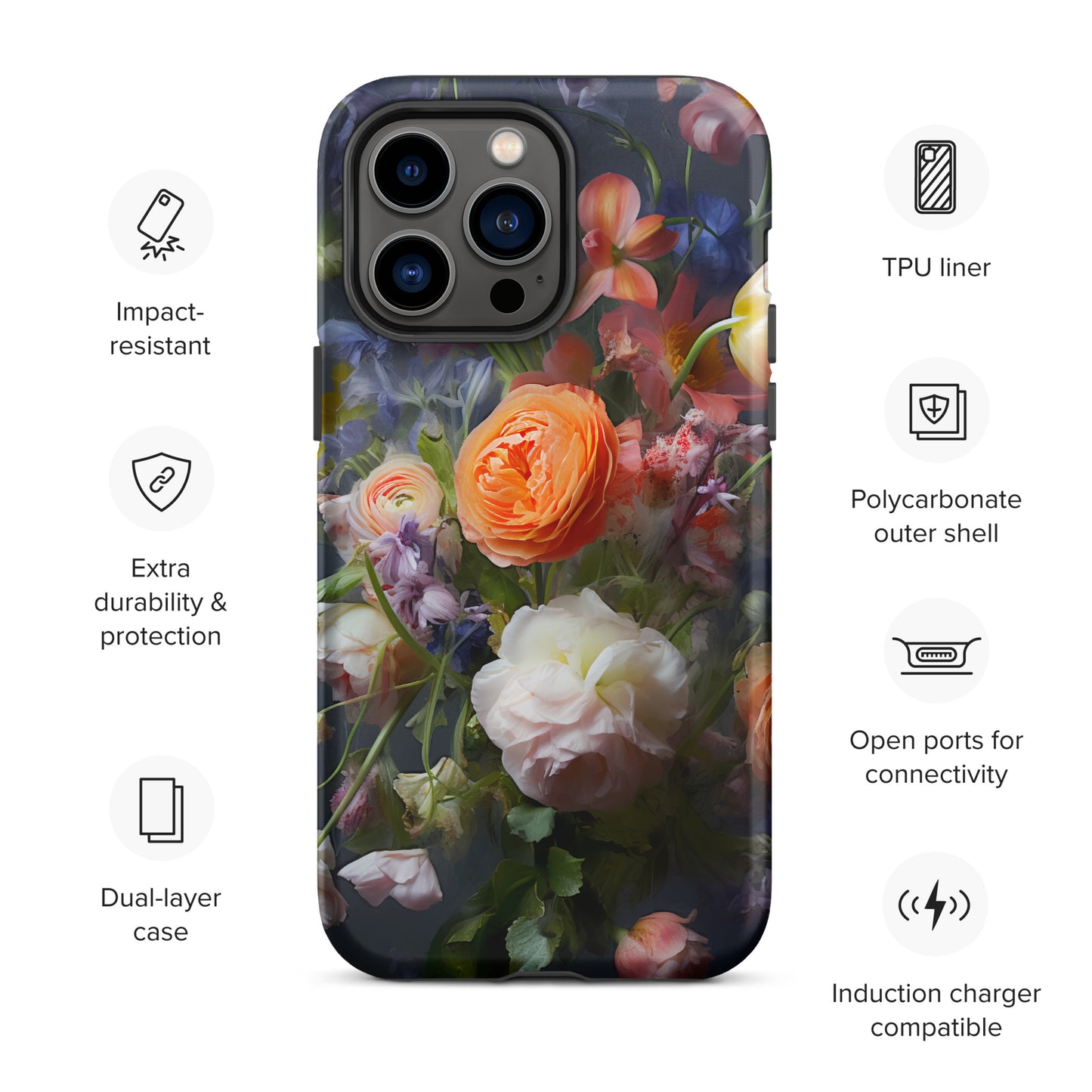 Tough Case for iPhone® Floral 1