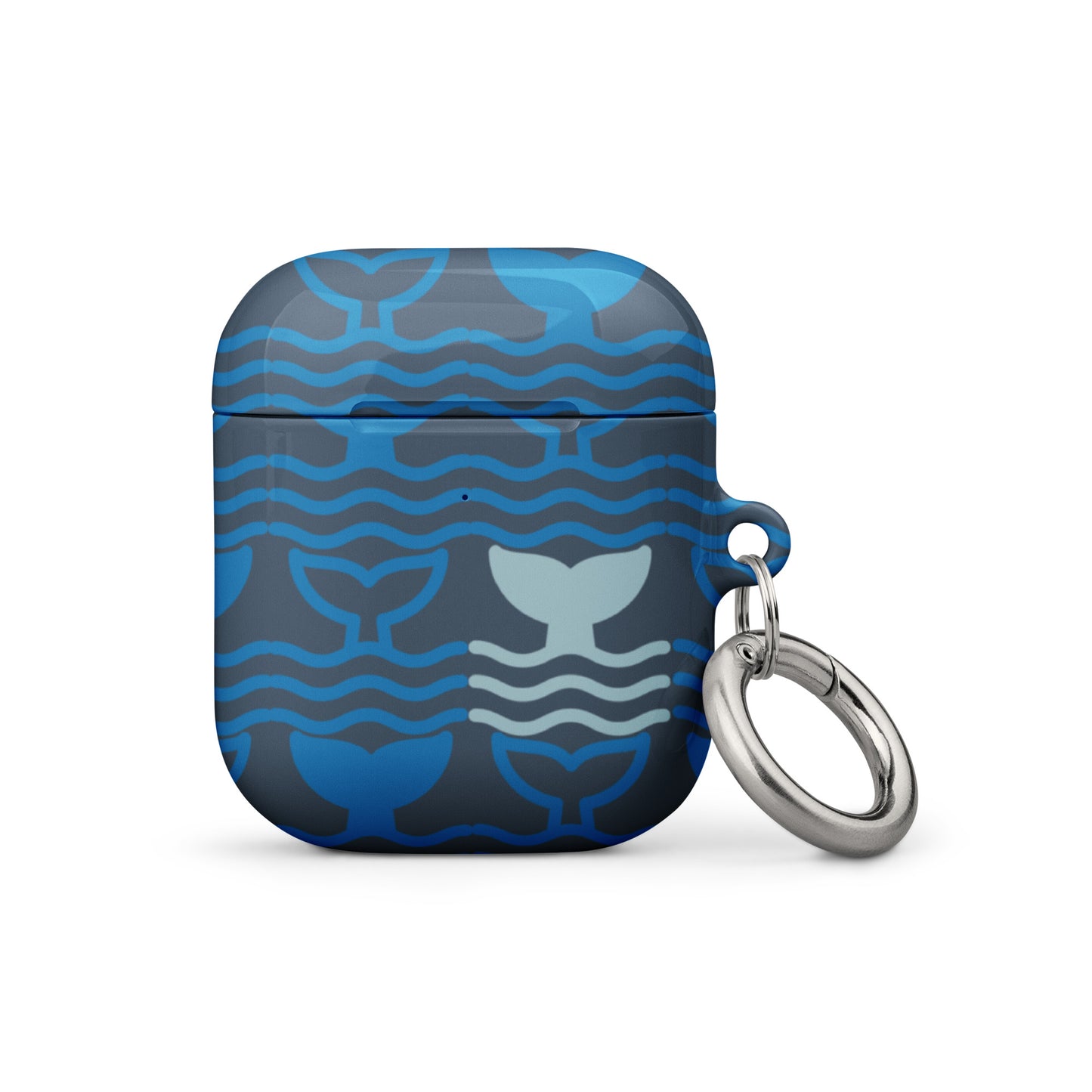 Case for AirPods® Whale Tail Fins Blue