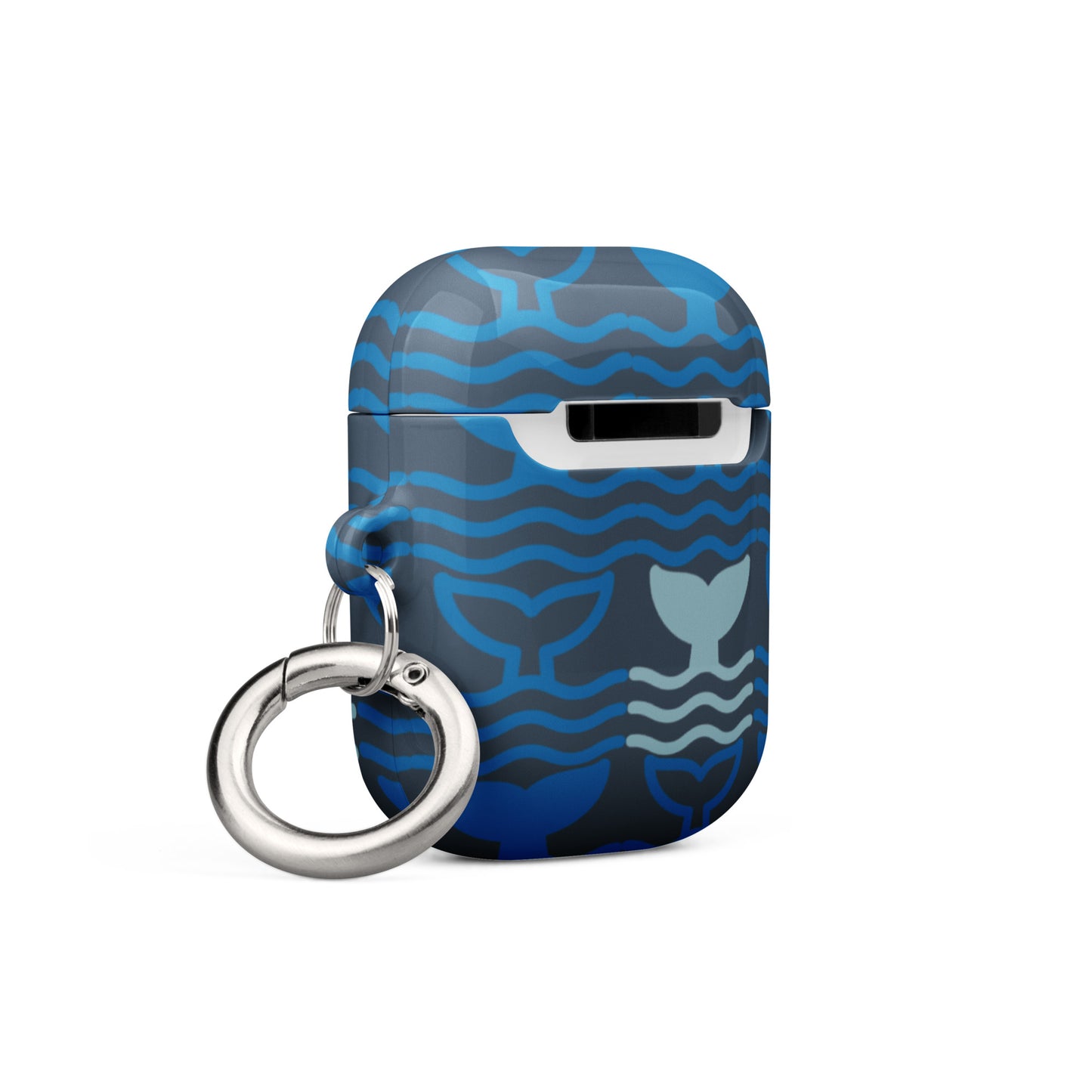 Case for AirPods® Whale Tail Fins Blue