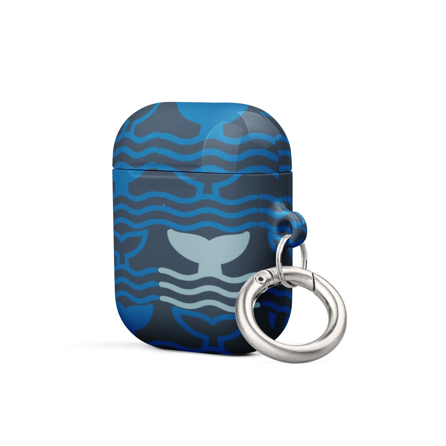 Case for AirPods® Whale Tail Fins Blue