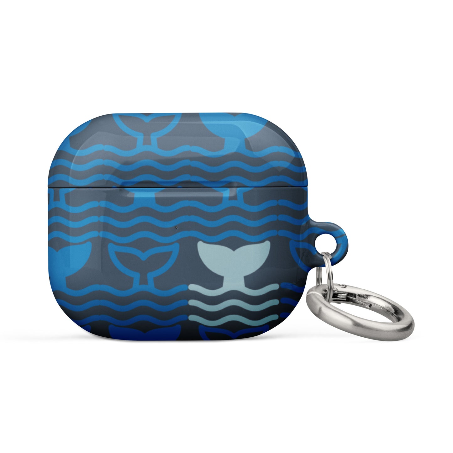 Case for AirPods® Whale Tail Fins Blue