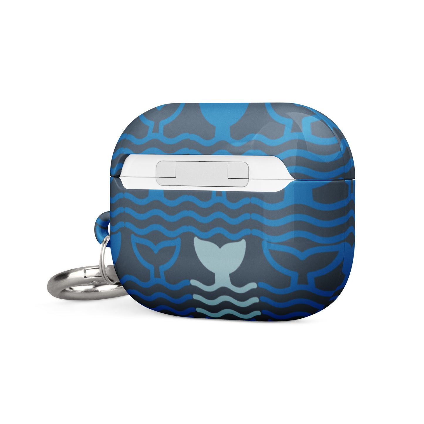 Case for AirPods® Whale Tail Fins Blue