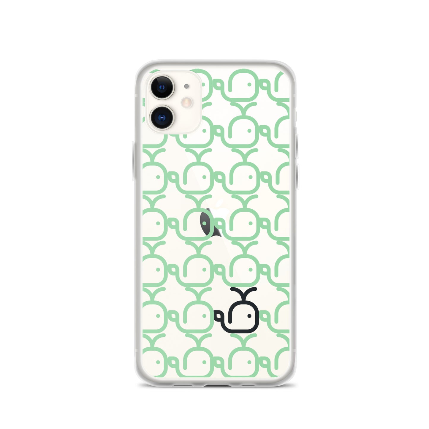 Clear Case for iPhone® Whales Green