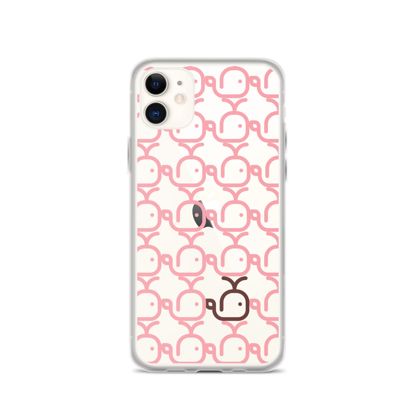 Clear Case for iPhone® Whales Pink