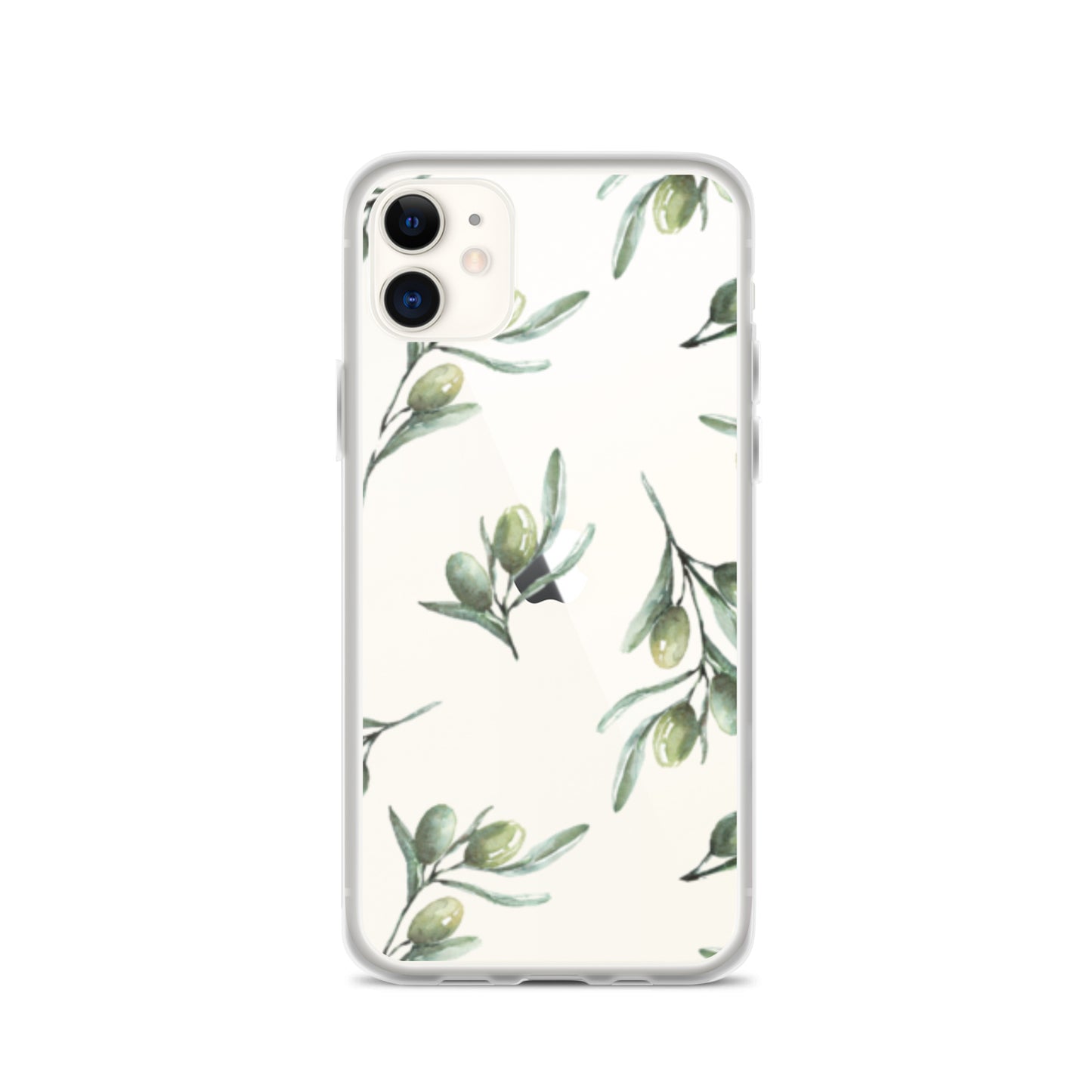 Clear Case for iPhone® Olive Branch