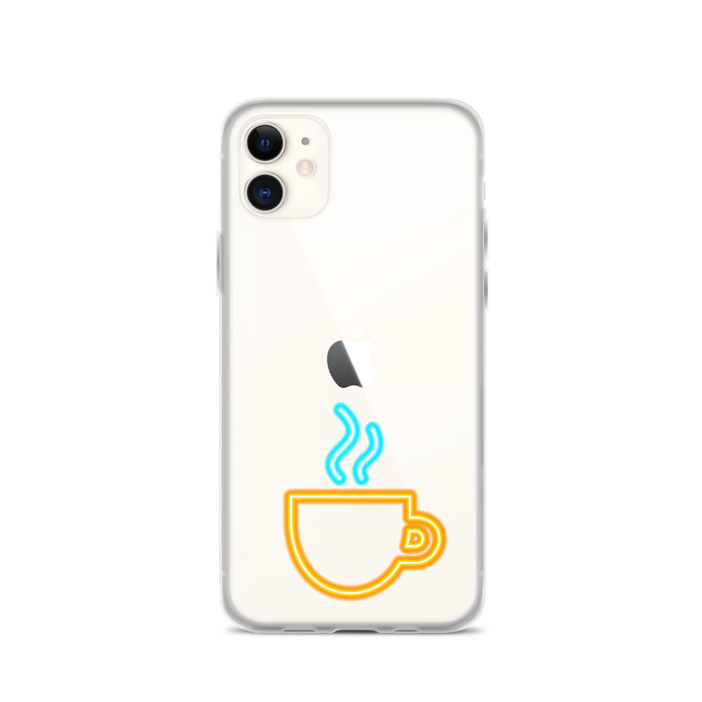 Clear Case for iPhone® Neon Coffee