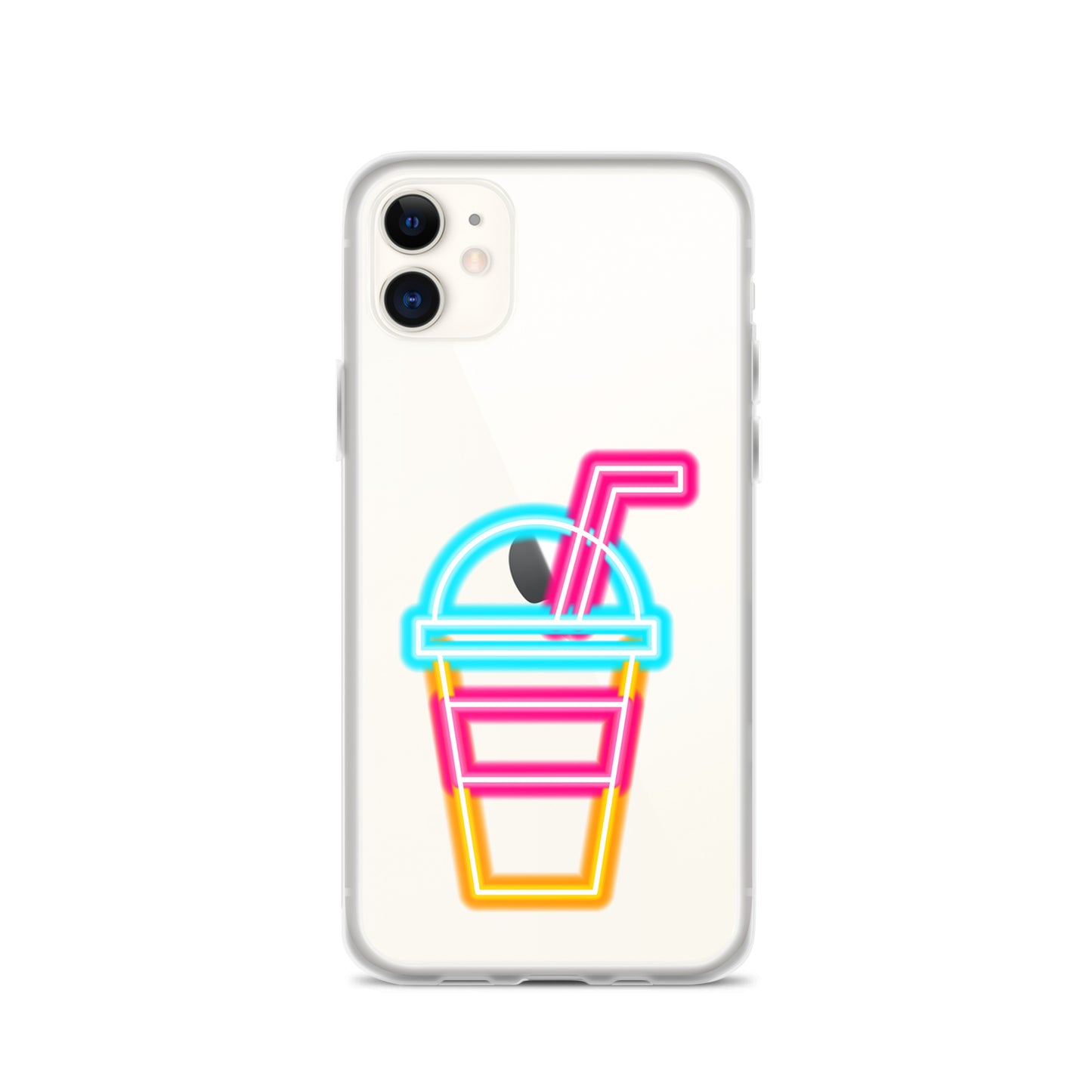 Clear Case for iPhone® Neon Drink