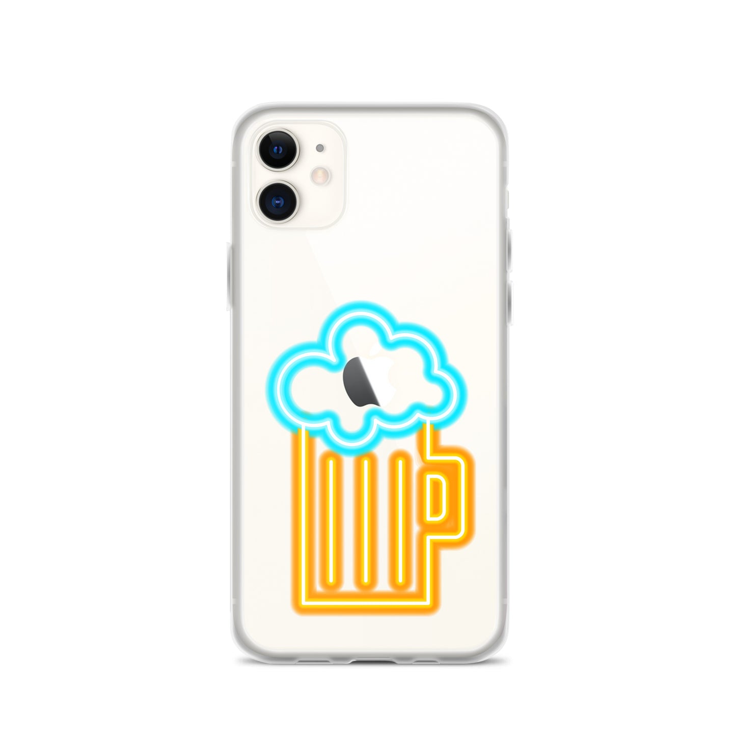 Clear Case for iPhone® Neon Beer