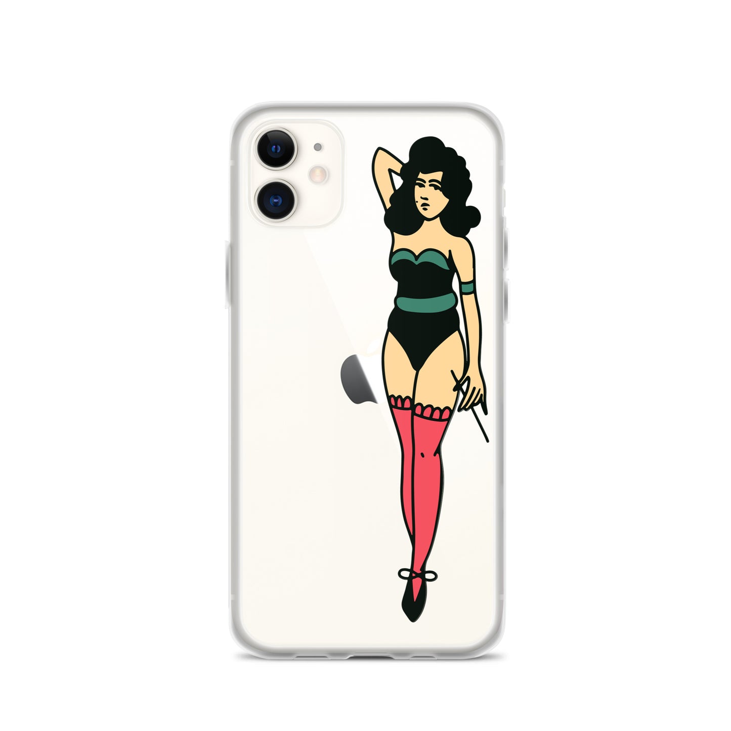 Clear Case for iPhone® Tattoo Lady