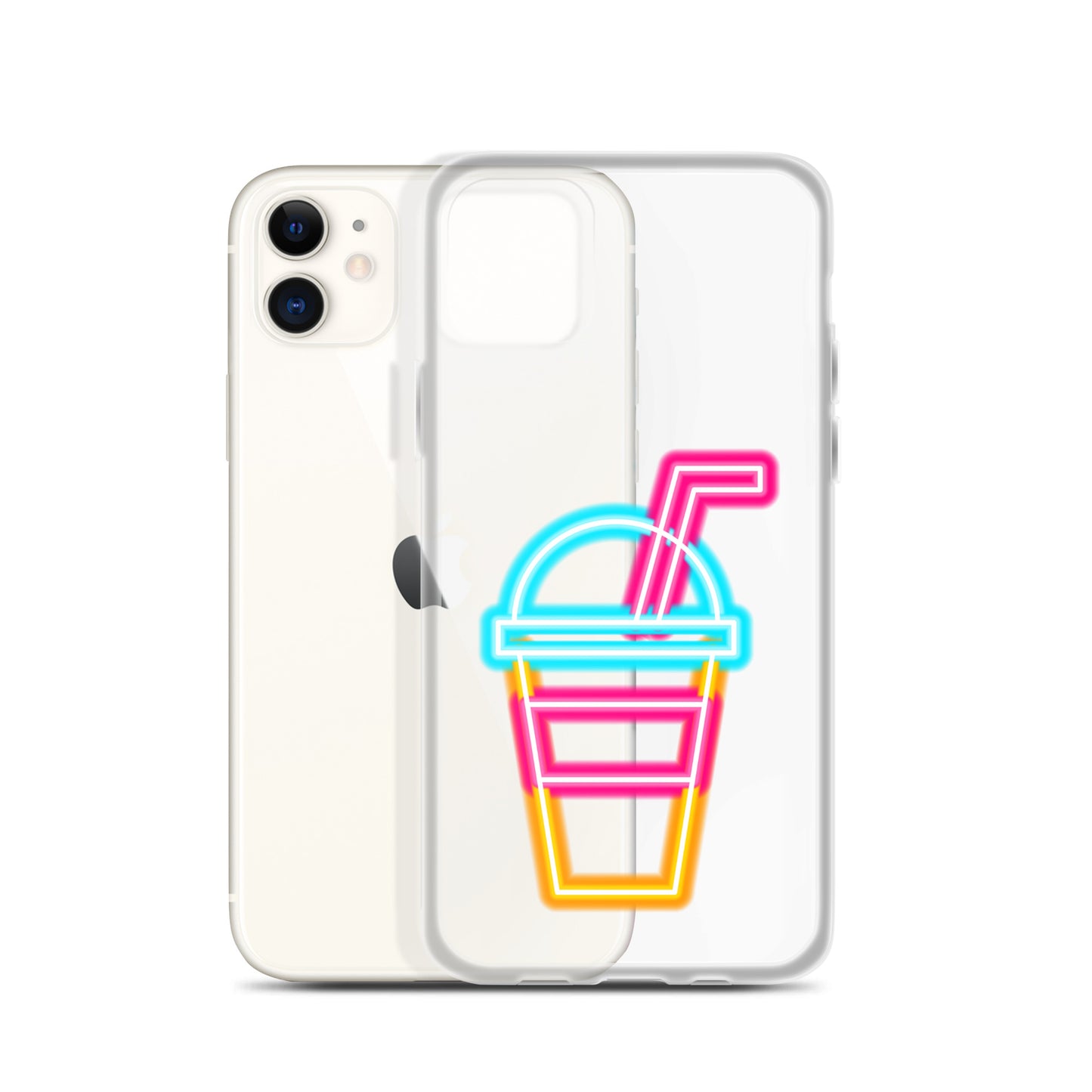 Clear Case for iPhone® Neon Drink