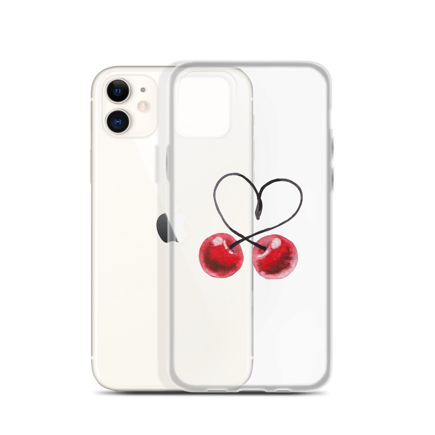 Clear Case for iPhone® Cherry Love