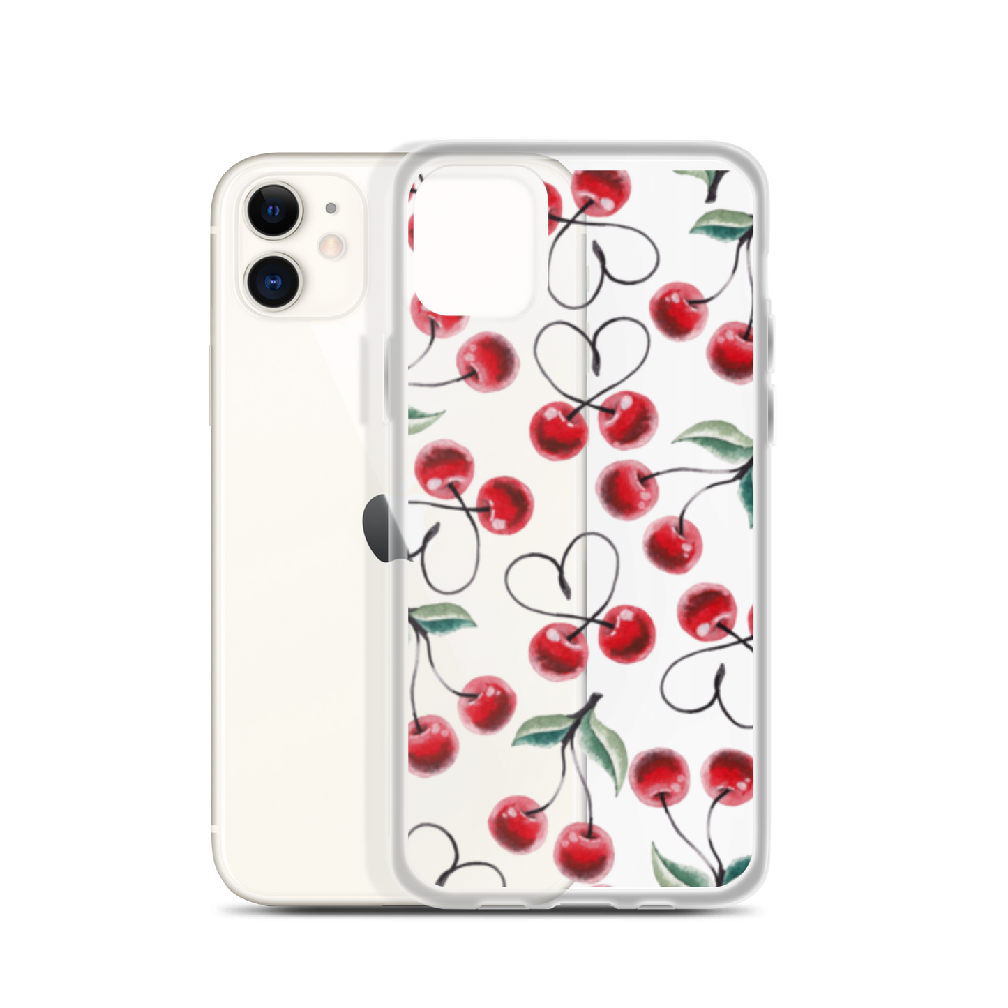 Clear Case for iPhone® Cherry Lots of Love