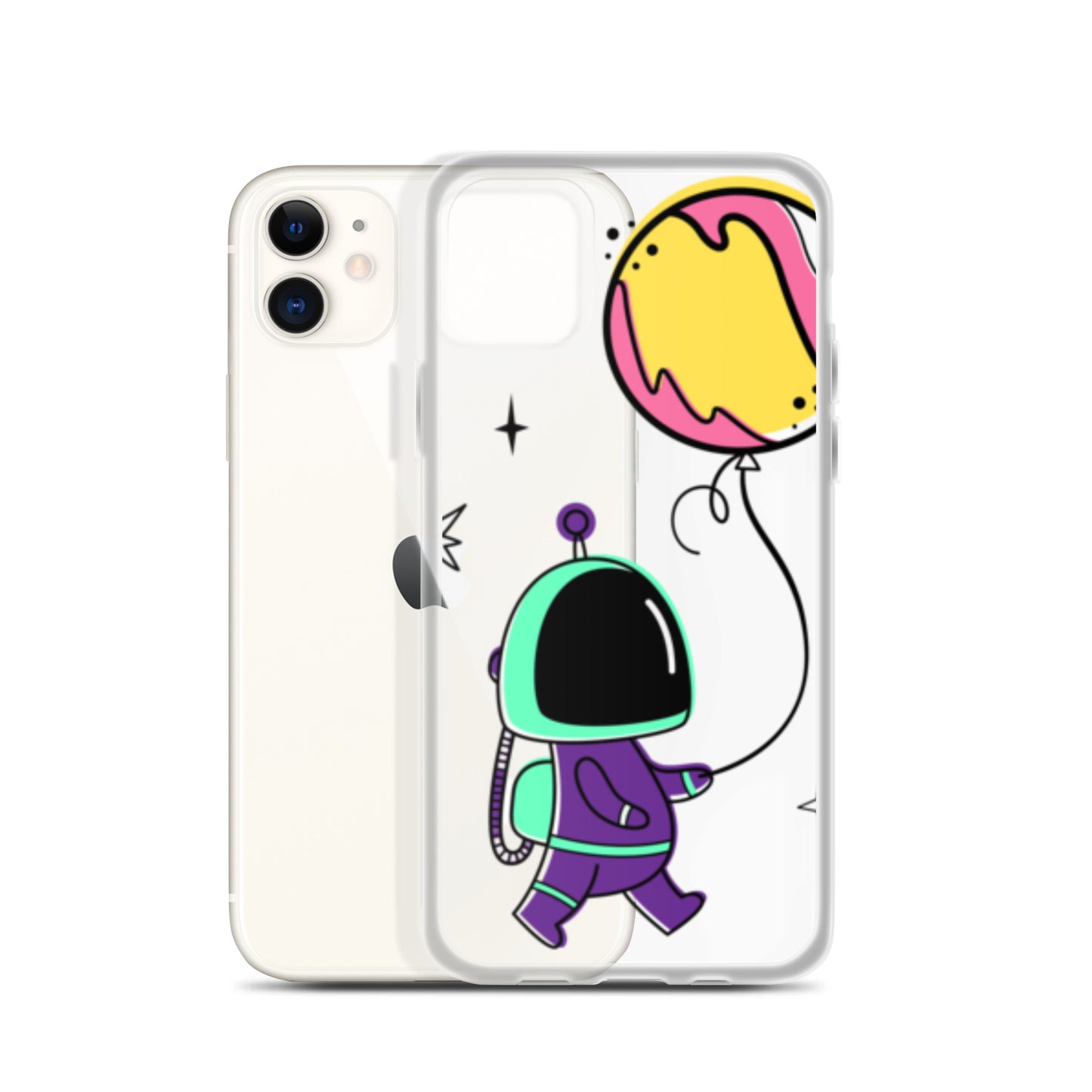 Clear Case for iPhone® Astronaut