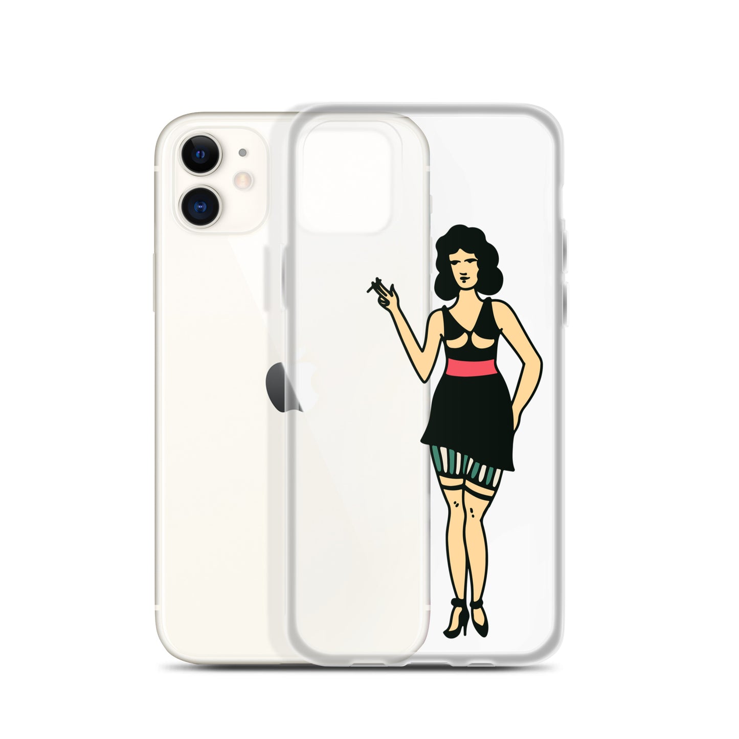 Clear Case for iPhone® Tattoo Woman 2