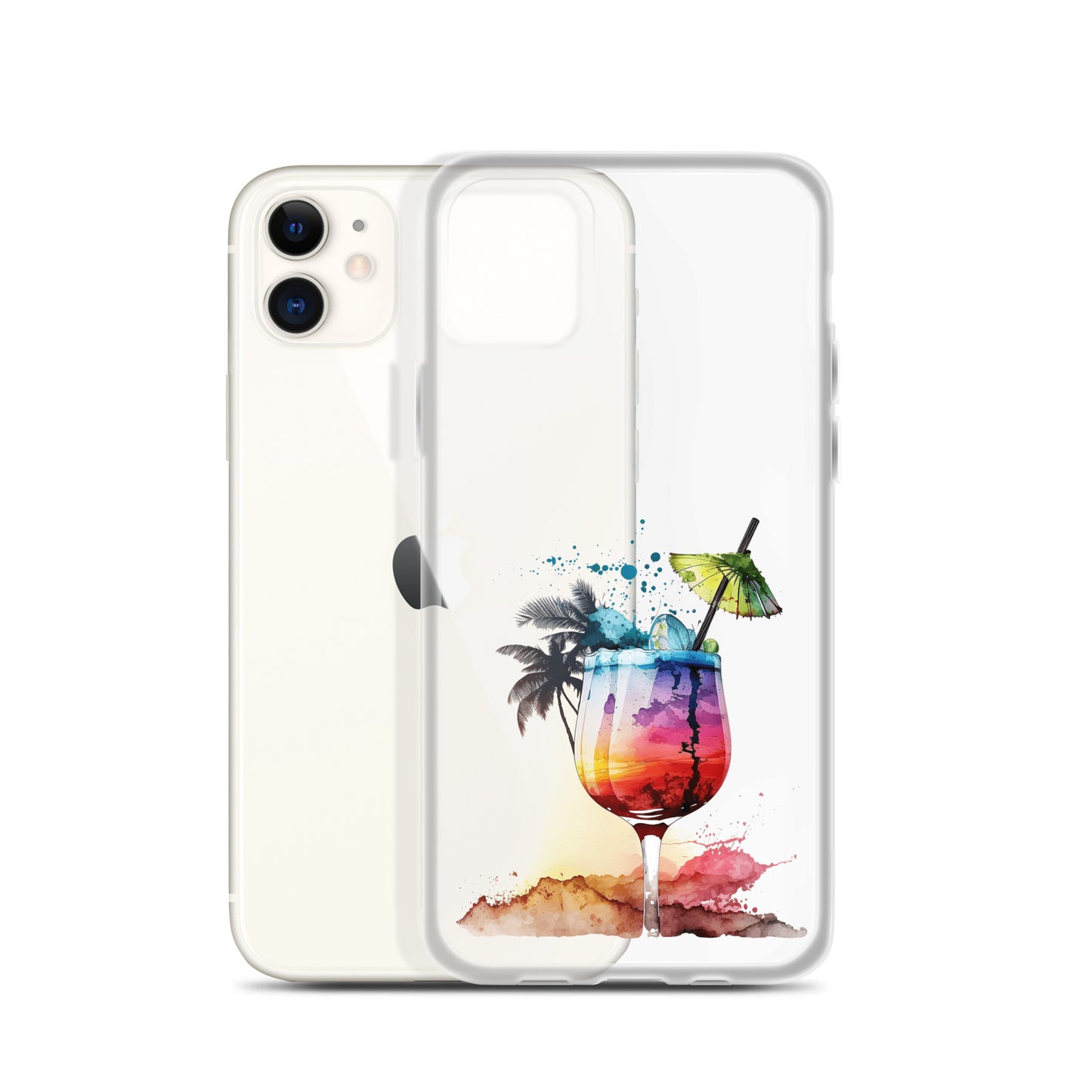 Clear Case for iPhone® Tropical Drink