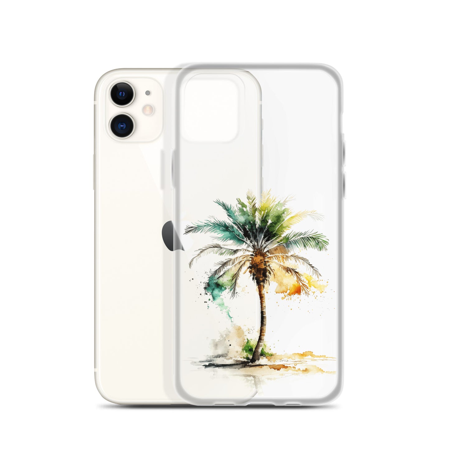 Clear Case for iPhone® Palm Tree