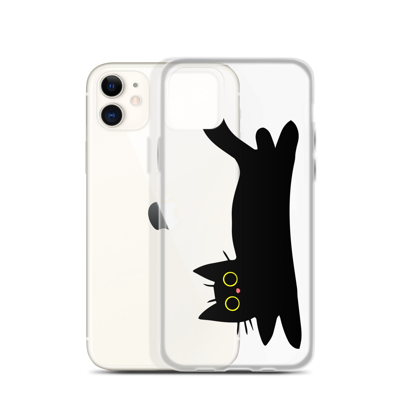 Clear Case for iPhone® Black Cat