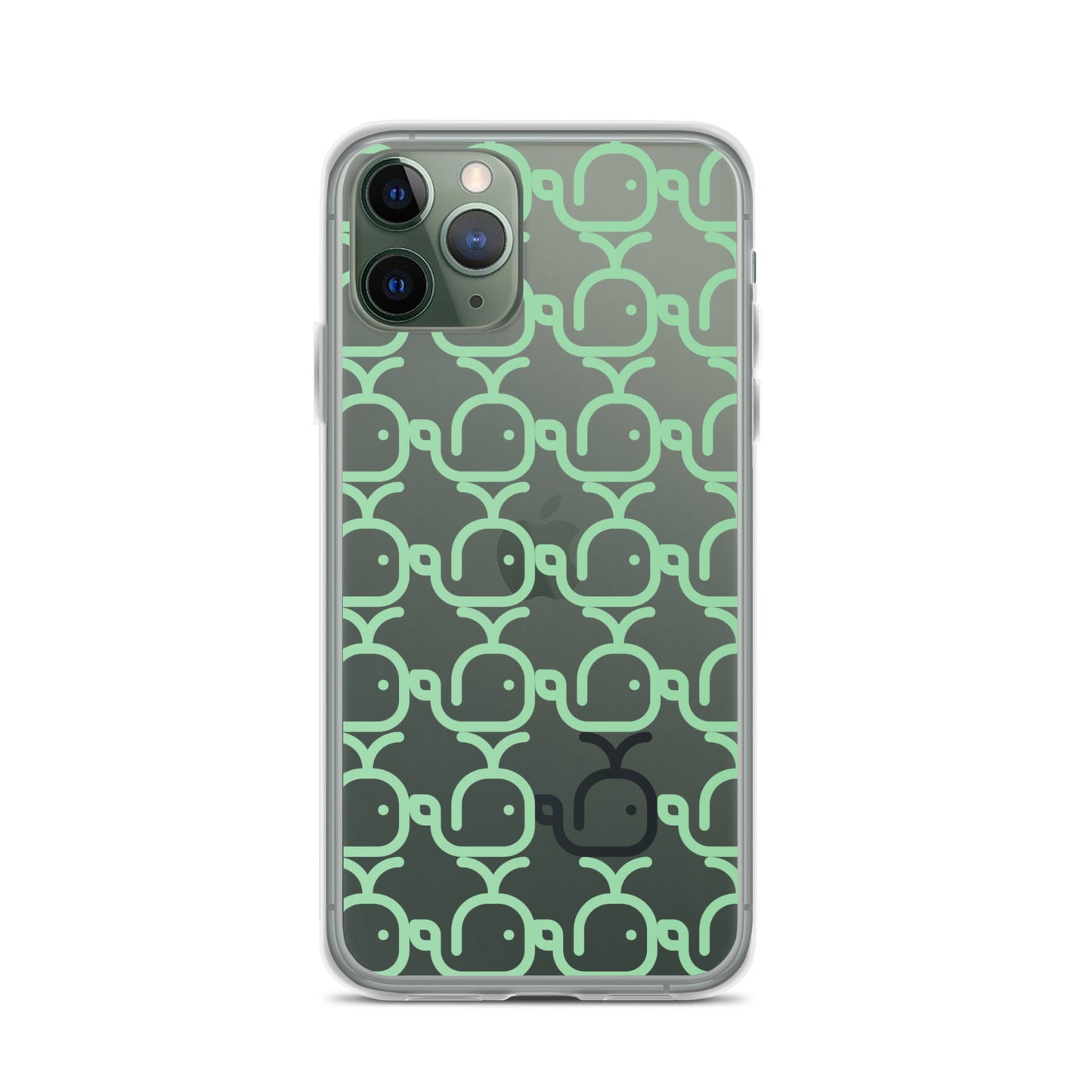 Clear Case for iPhone® Whales Green