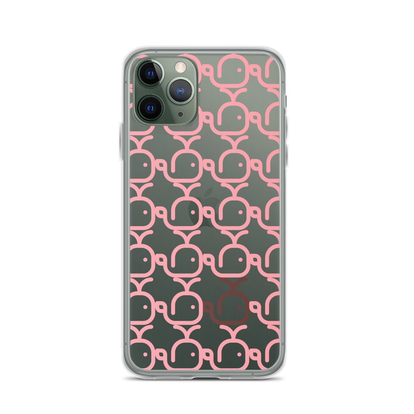 Clear Case for iPhone® Whales Pink