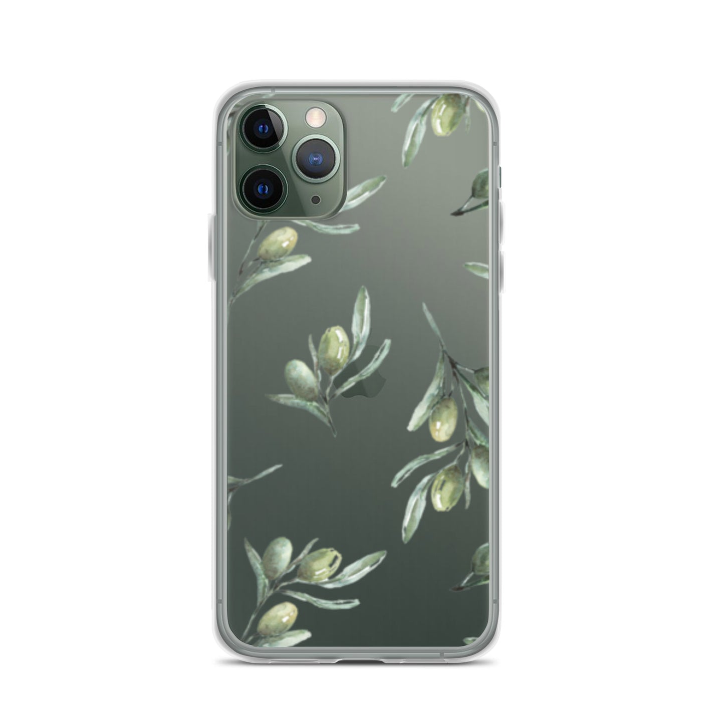 Clear Case for iPhone® Olive Branch