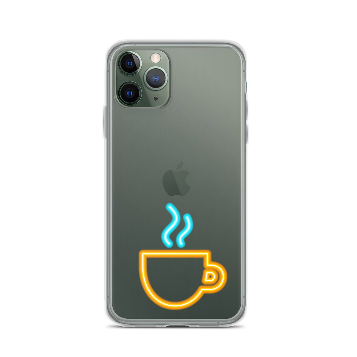 Clear Case for iPhone® Neon Coffee