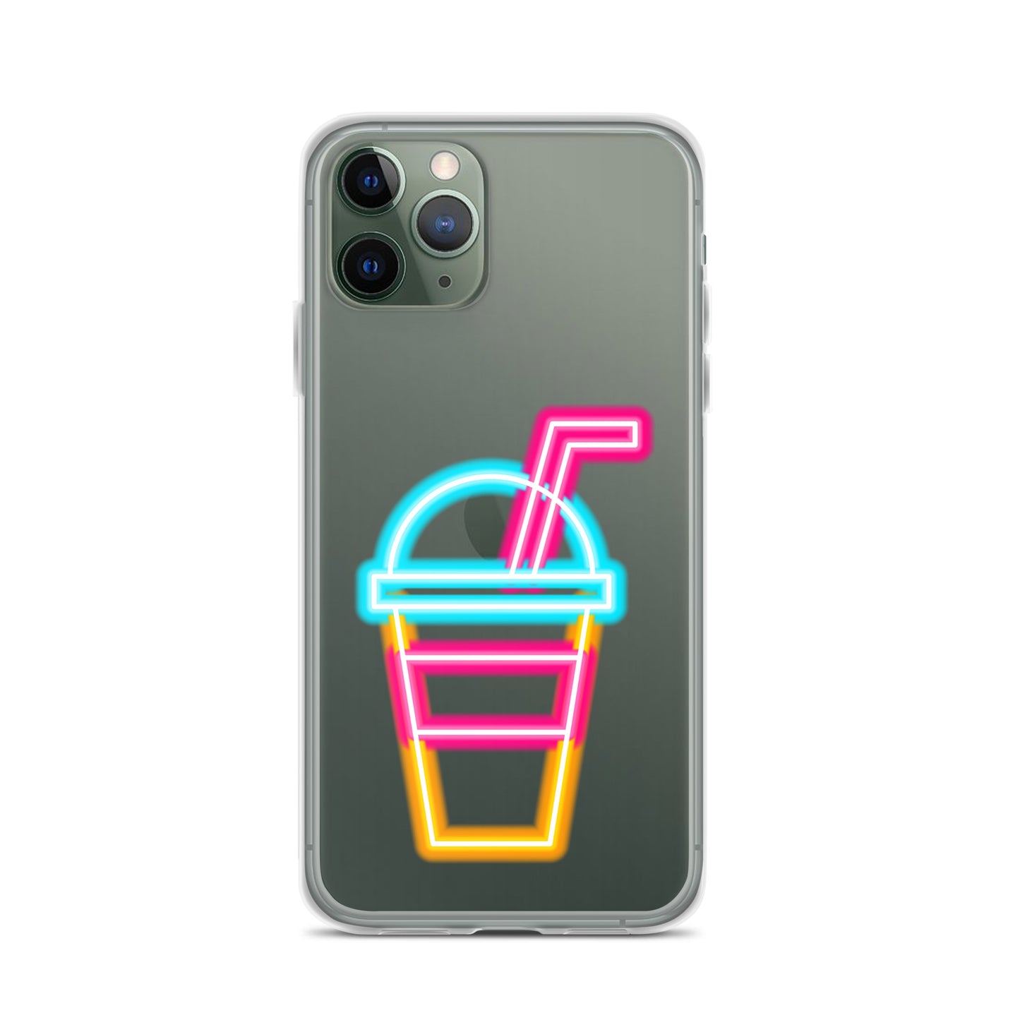 Clear Case for iPhone® Neon Drink