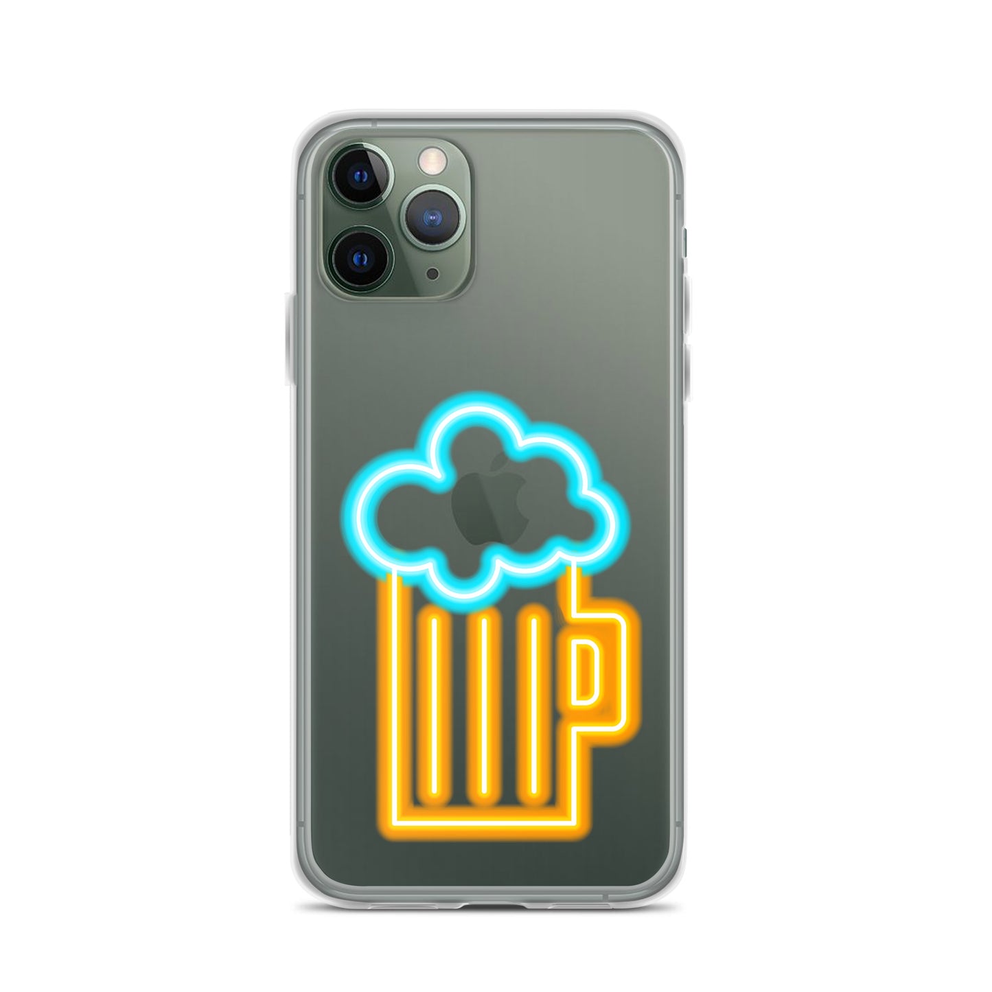 Clear Case for iPhone® Neon Beer