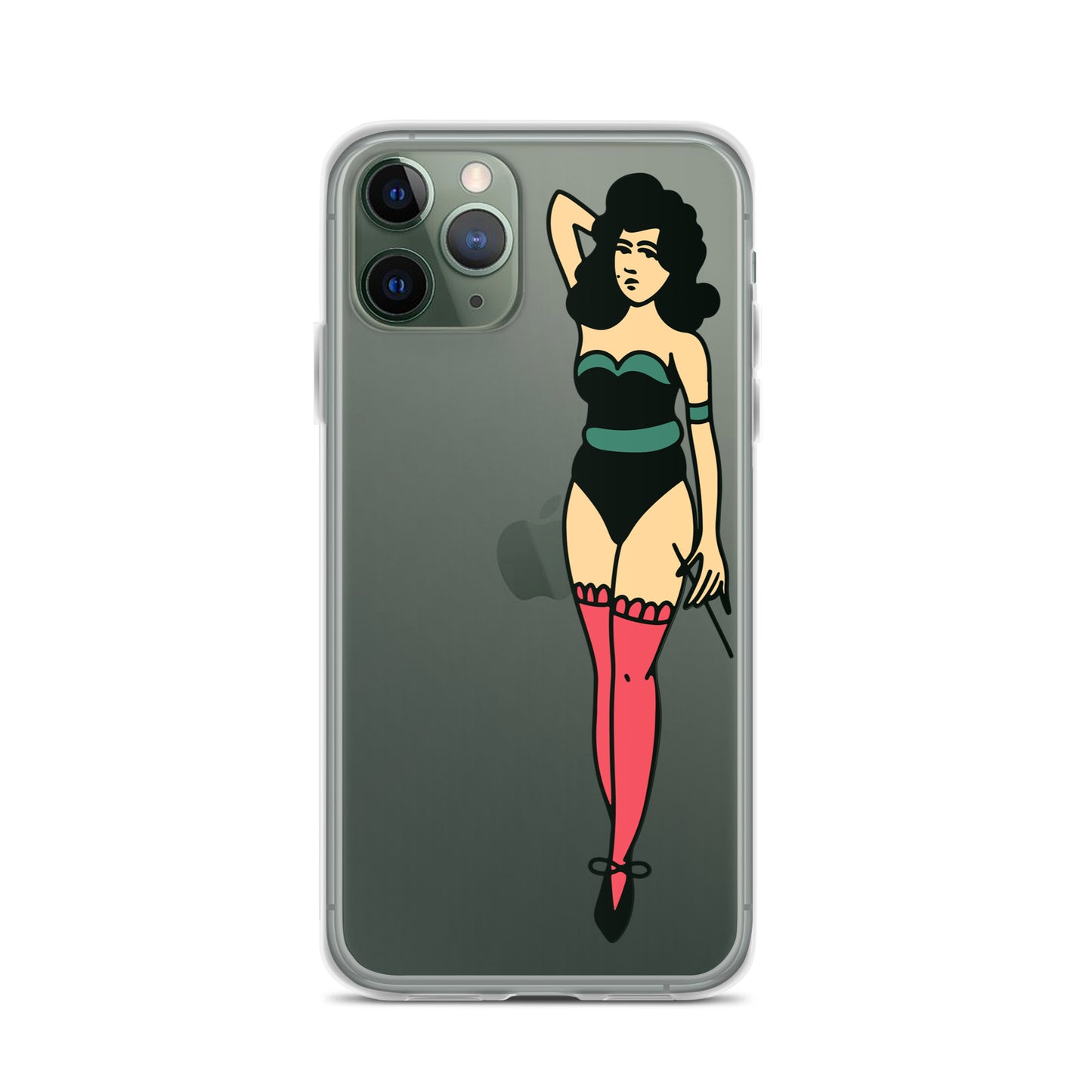 Clear Case for iPhone® Tattoo Lady