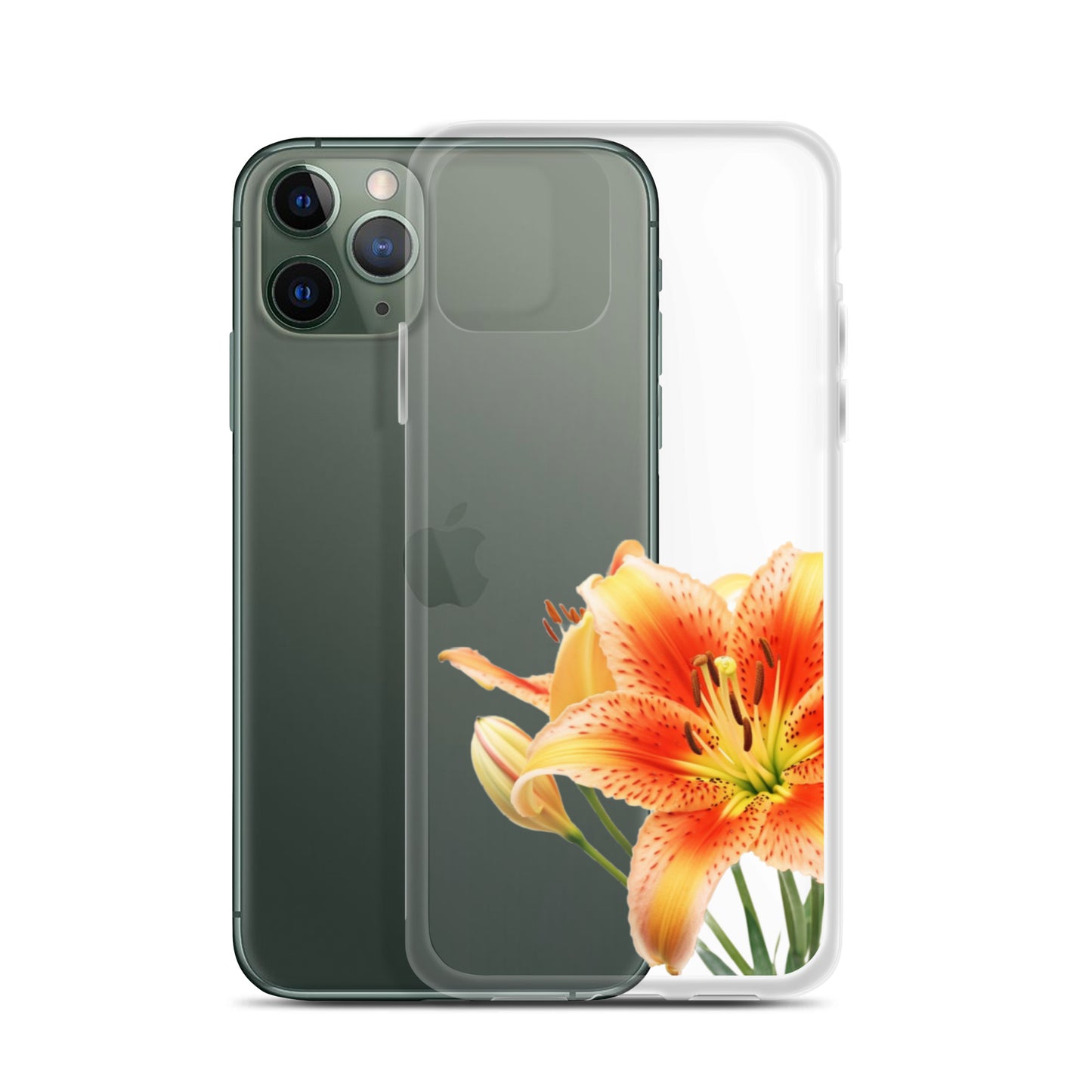 Clear Case for iPhone® Orange Lily