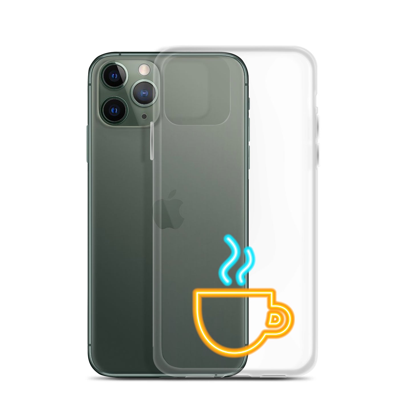 Clear Case for iPhone® Neon Coffee