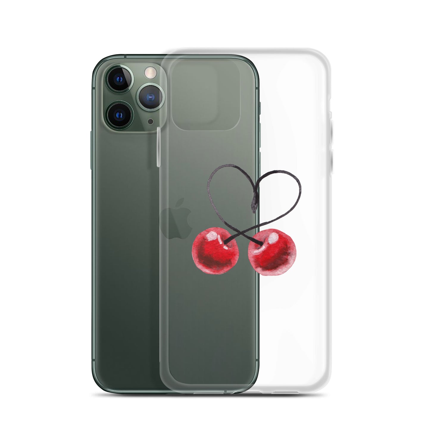 Clear Case for iPhone® Cherry Love