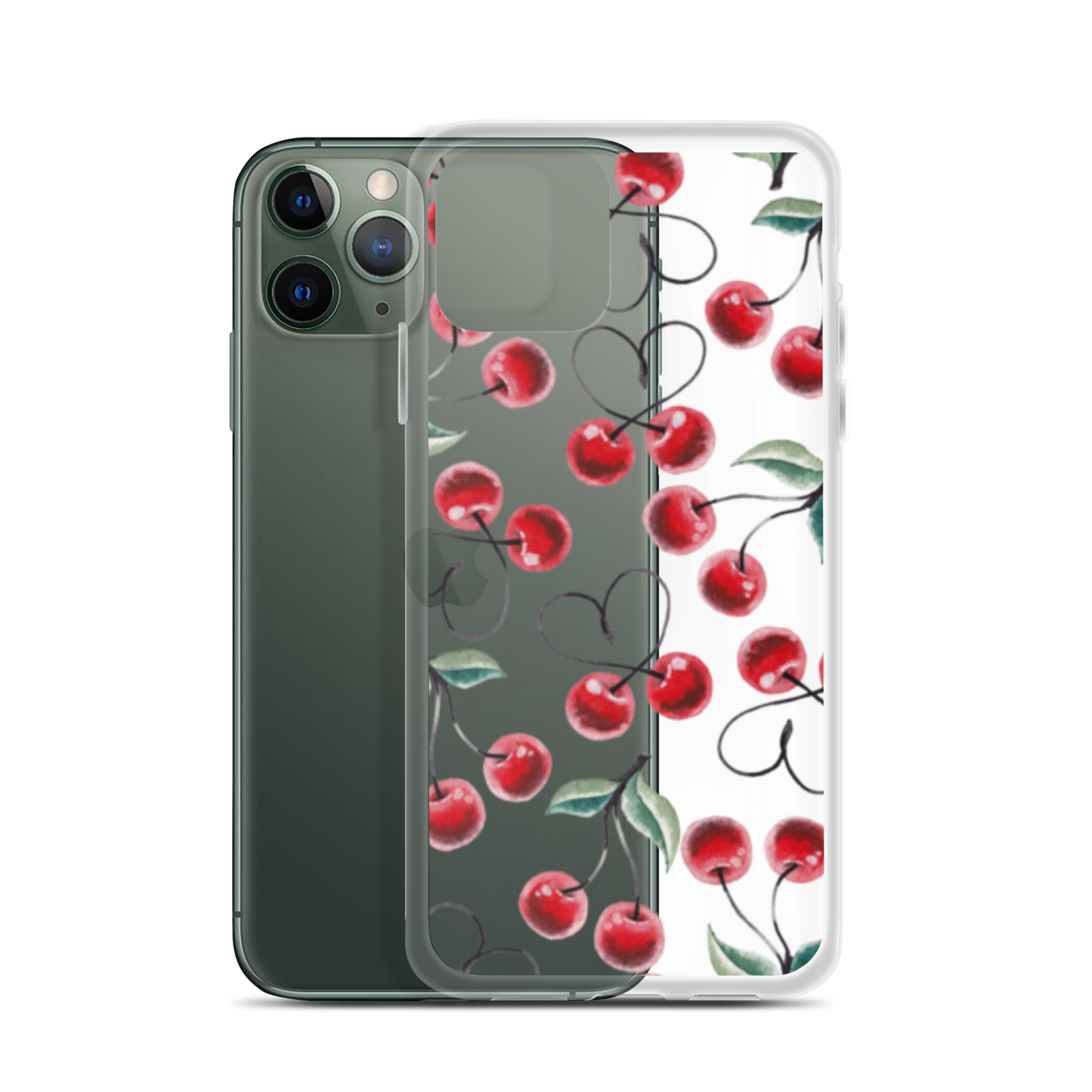 Clear Case for iPhone® Cherry Lots of Love