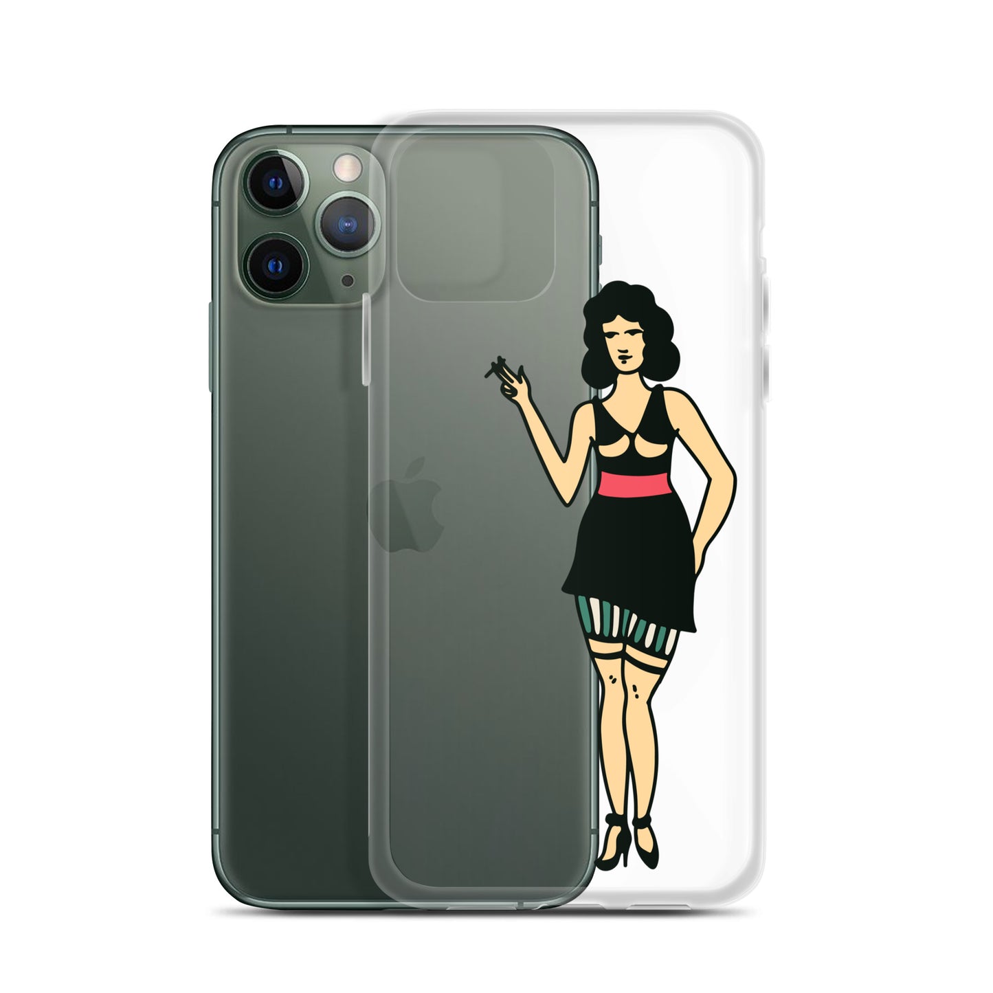 Clear Case for iPhone® Tattoo Woman 2