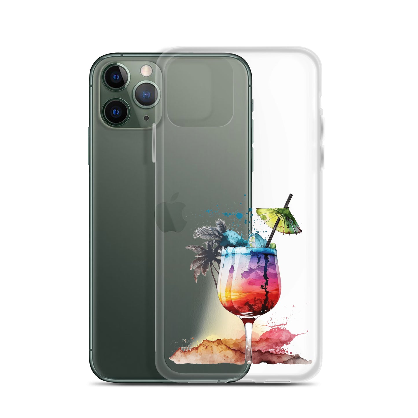 Clear Case for iPhone® Tropical Drink