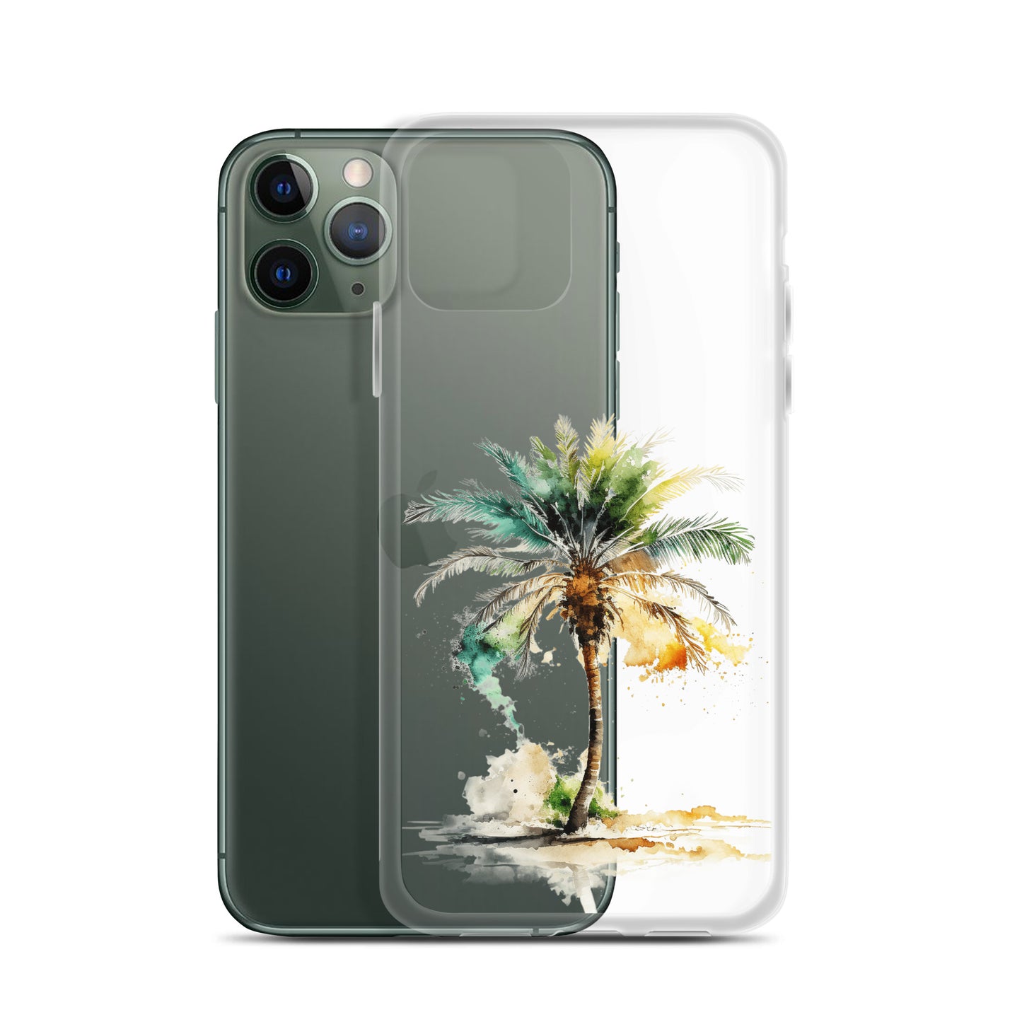 Clear Case for iPhone® Palm Tree