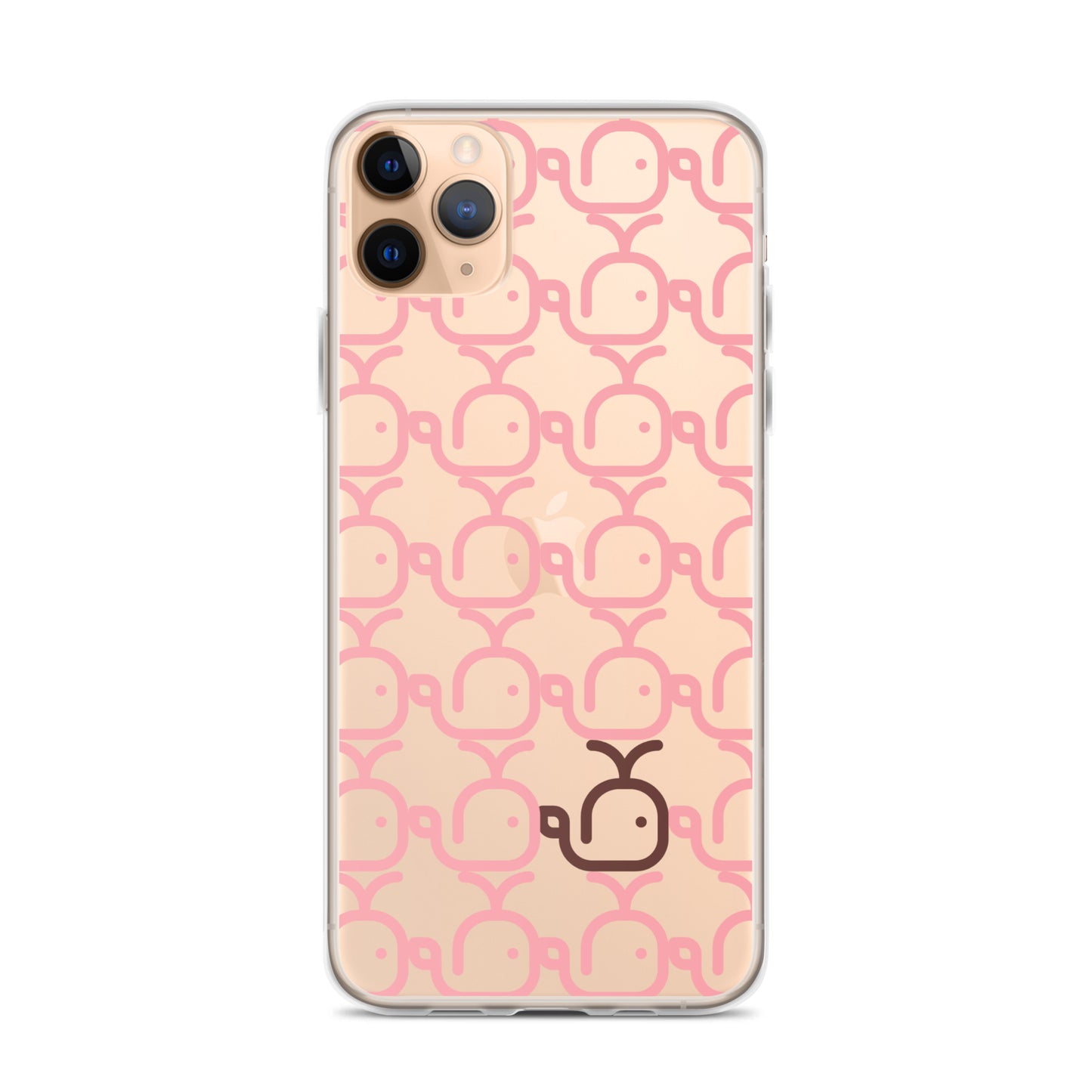 Clear Case for iPhone® Whales Pink