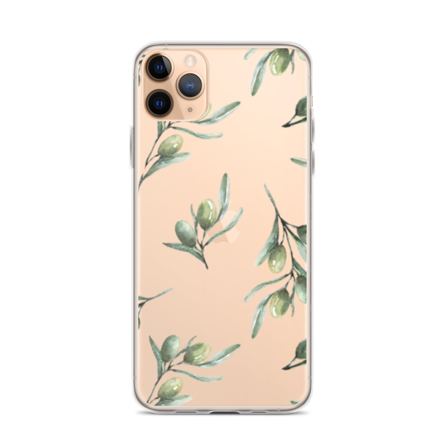 Clear Case for iPhone® Olive Branch