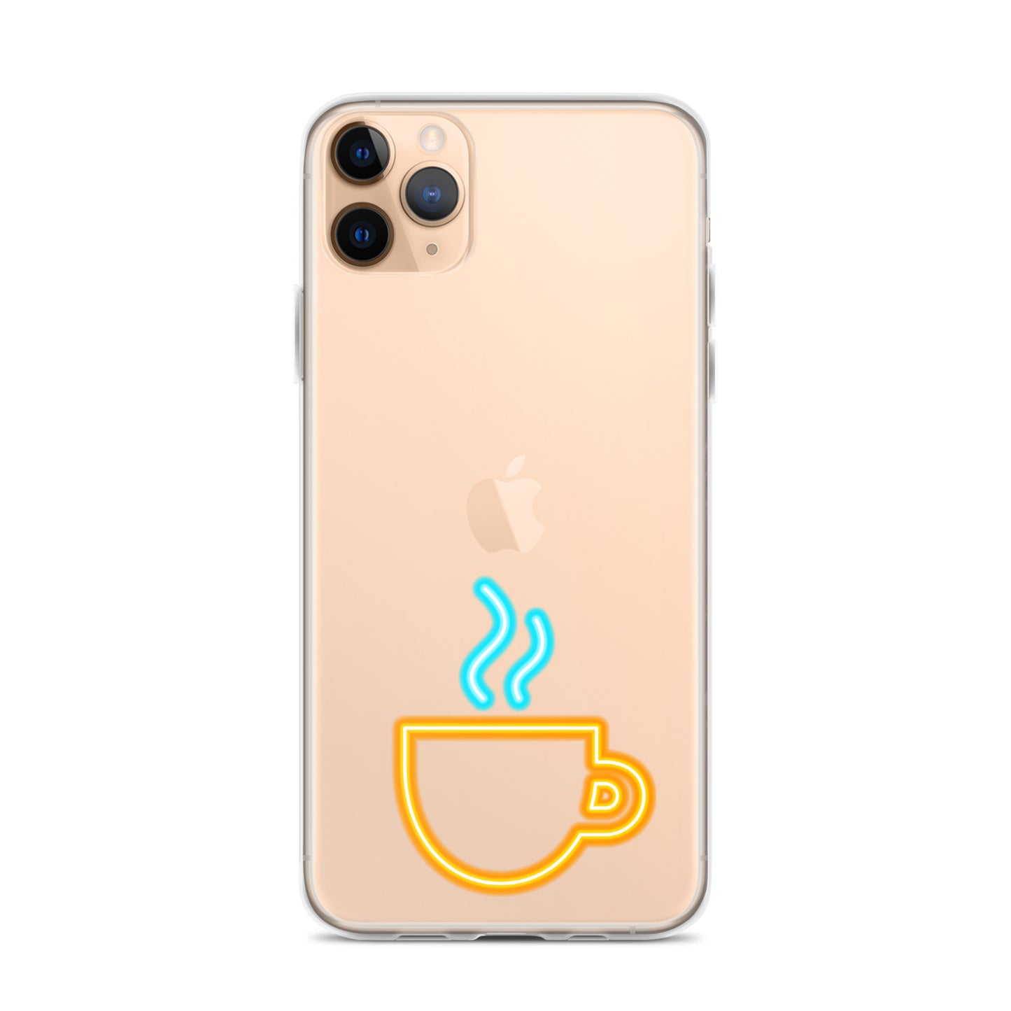 Clear Case for iPhone® Neon Coffee