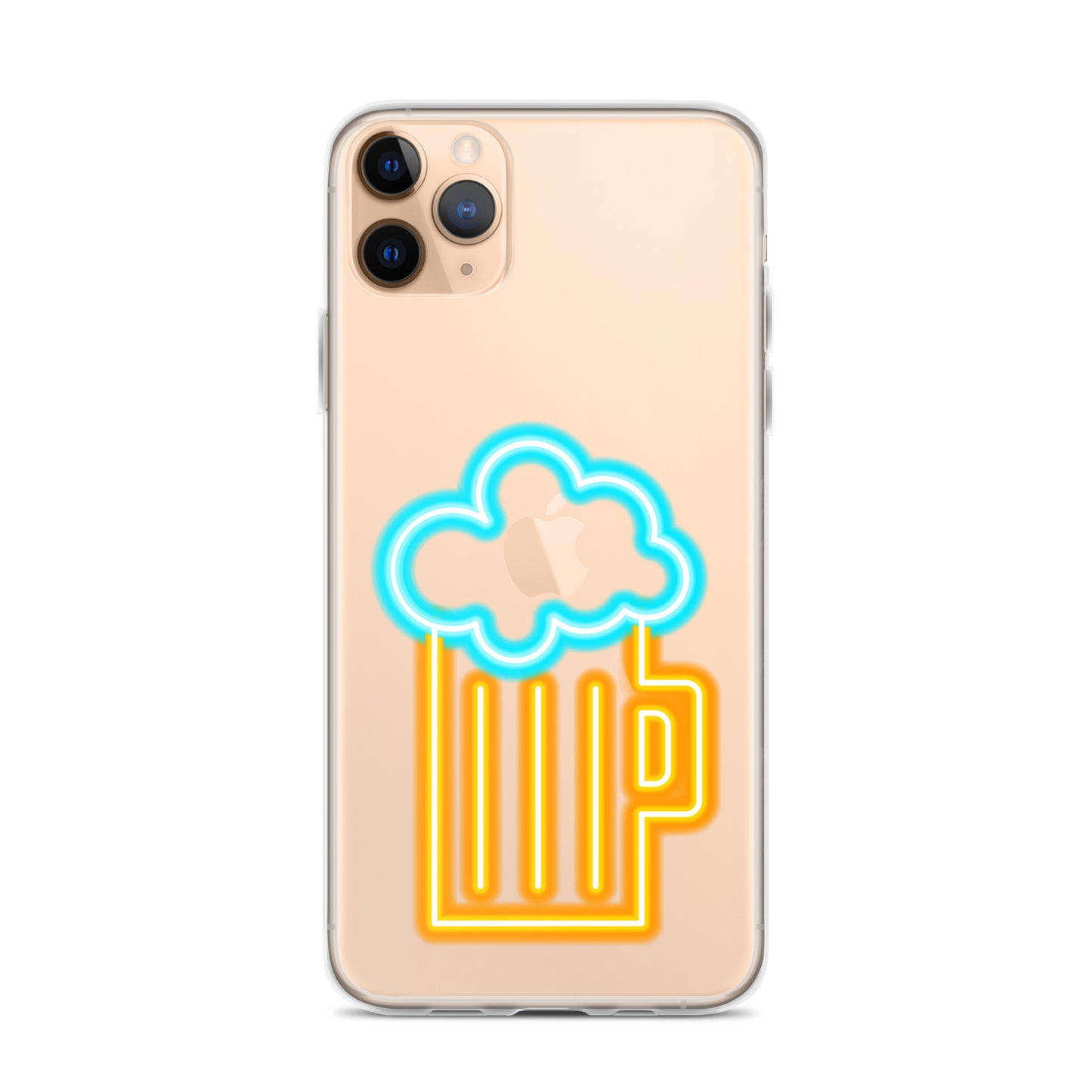 Clear Case for iPhone® Neon Beer