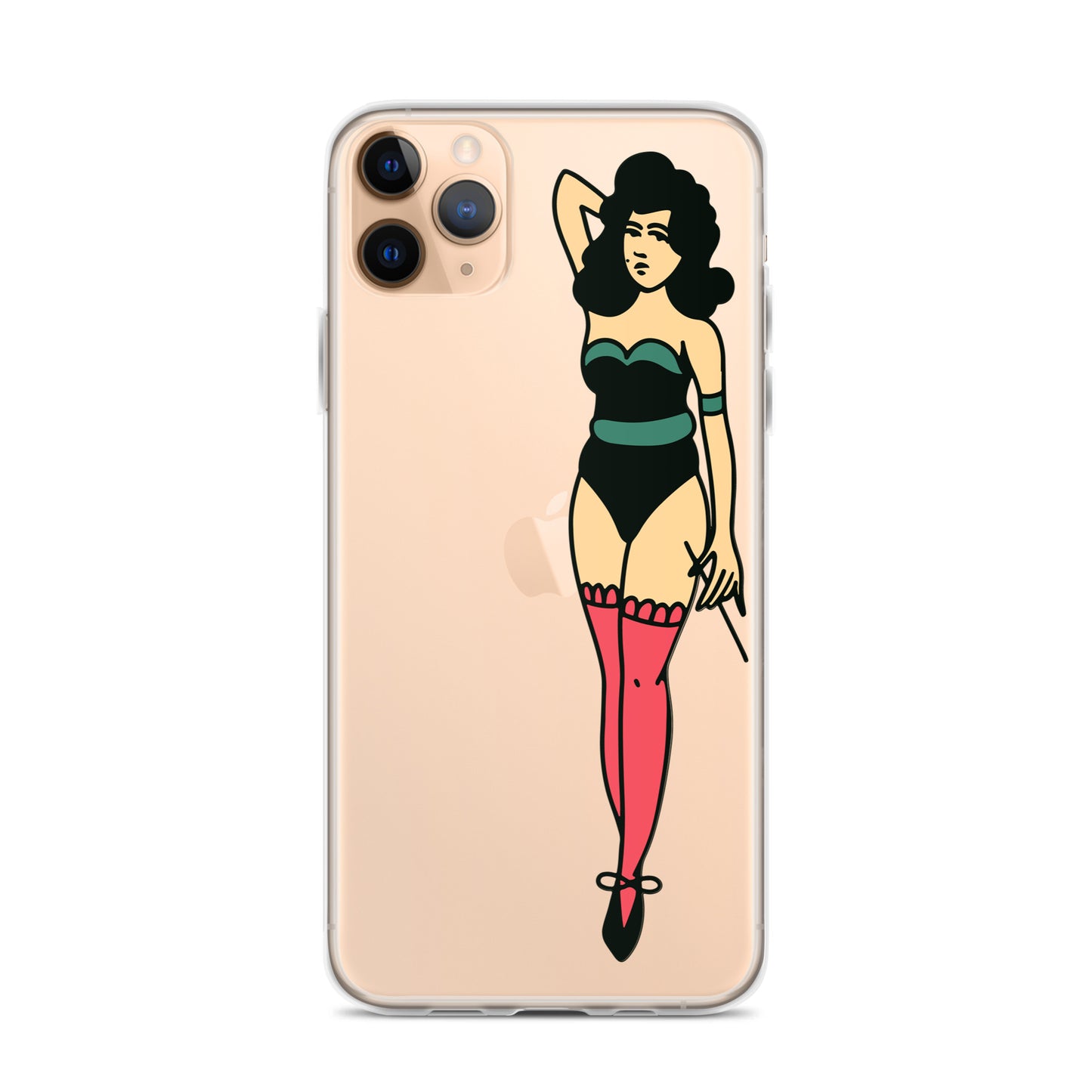 Clear Case for iPhone® Tattoo Lady