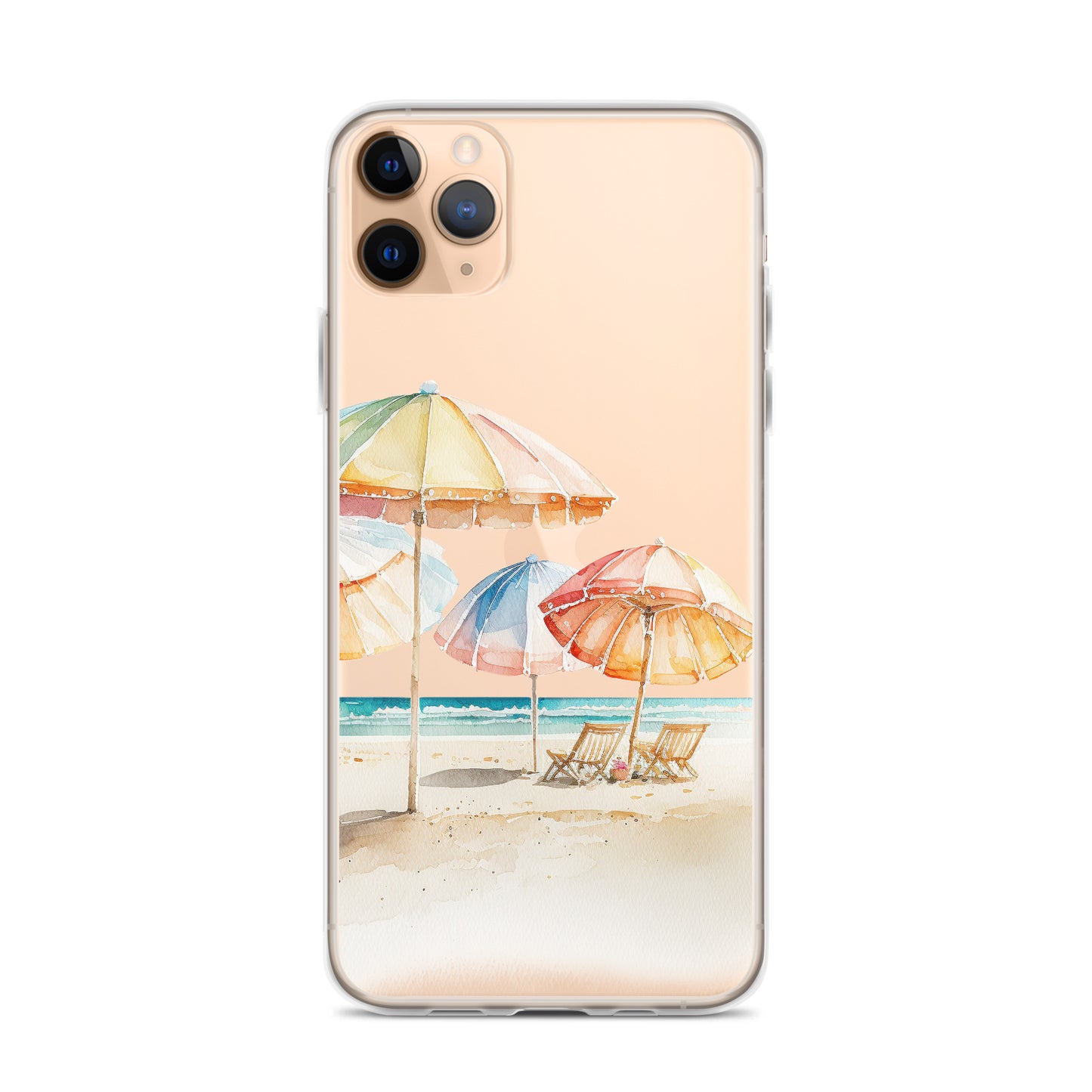 Clear Case for iPhone® Beach Umbrellas