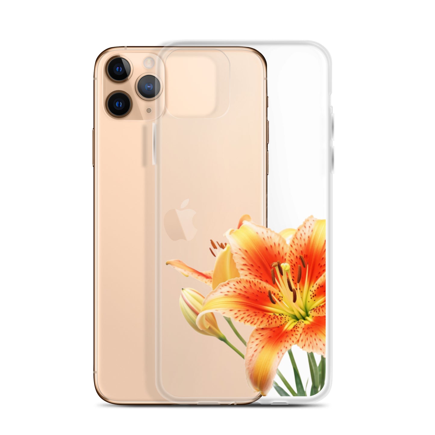 Clear Case for iPhone® Orange Lily