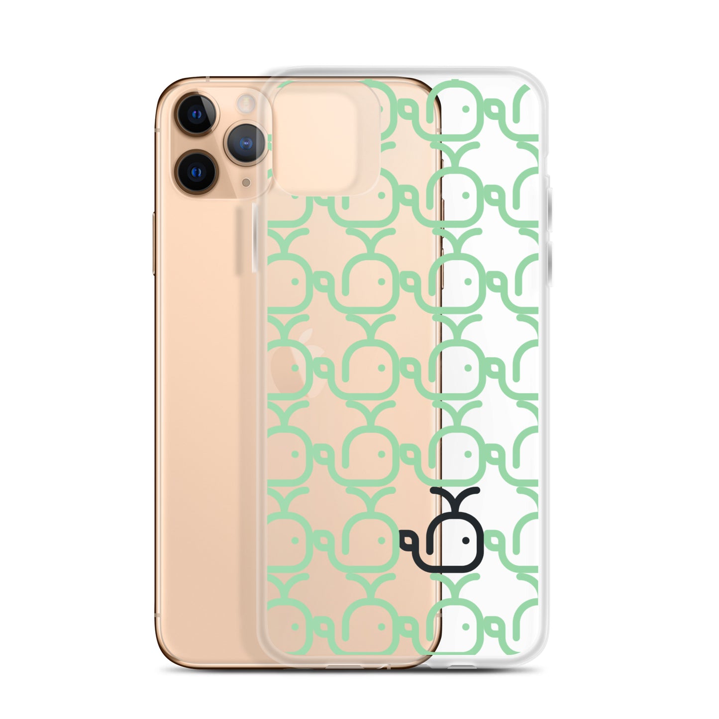 Clear Case for iPhone® Whales Green