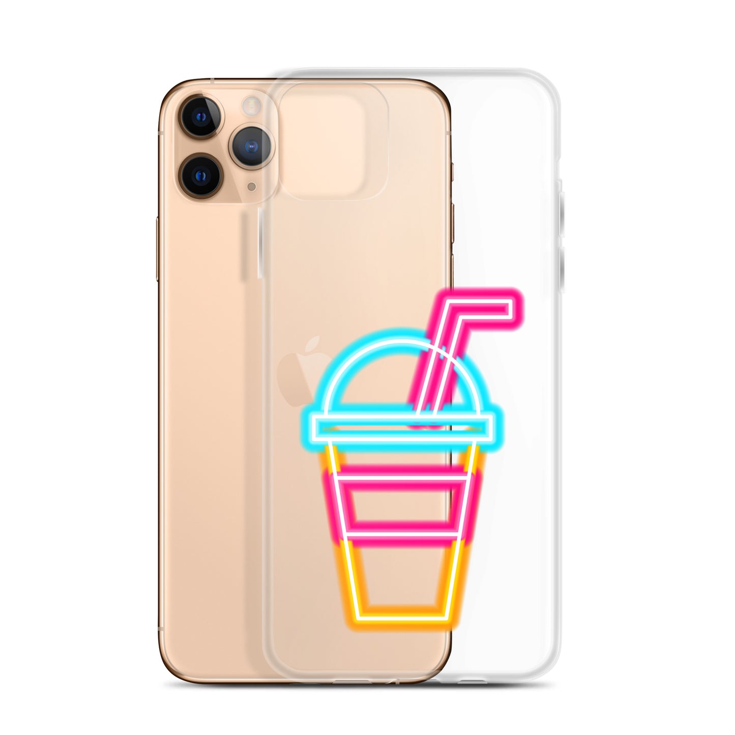 Clear Case for iPhone® Neon Drink