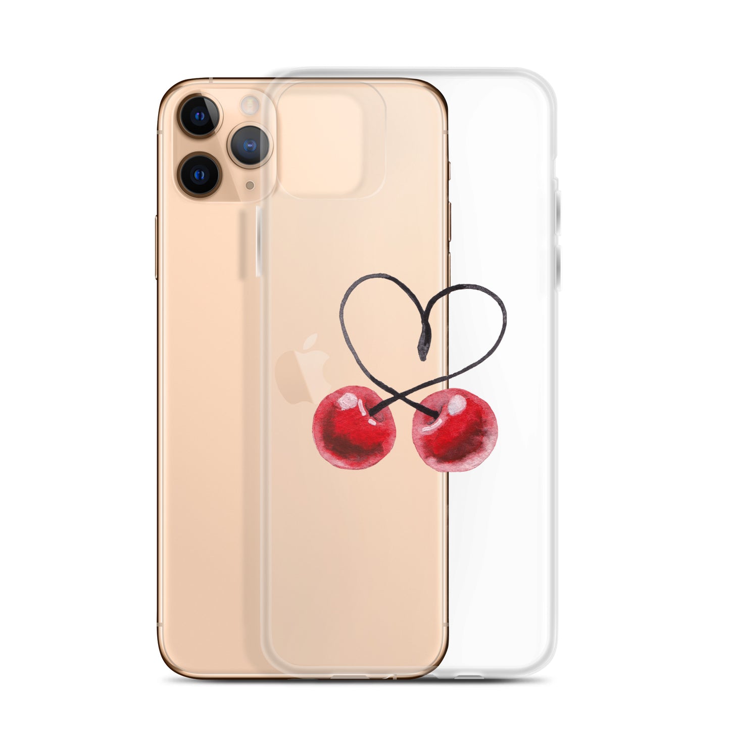 Clear Case for iPhone® Cherry Love