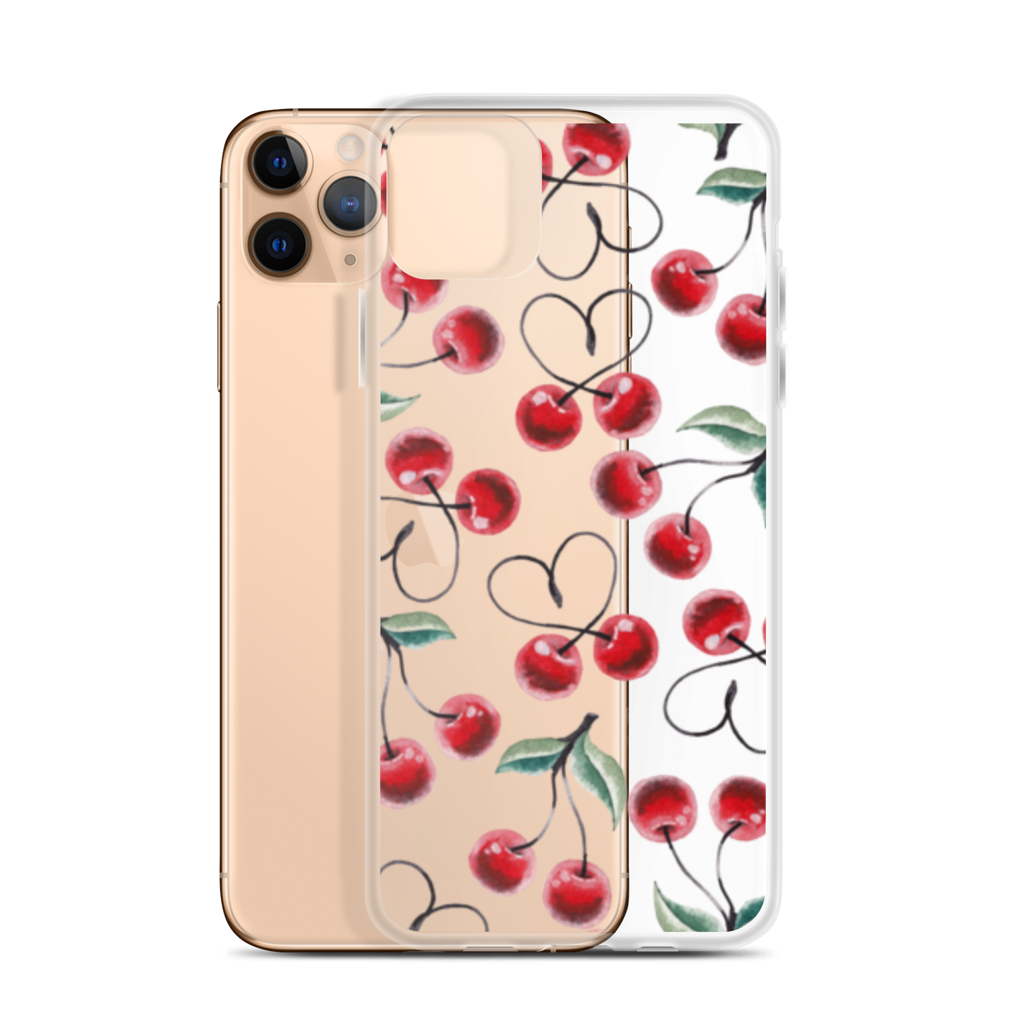 Clear Case for iPhone® Cherry Lots of Love