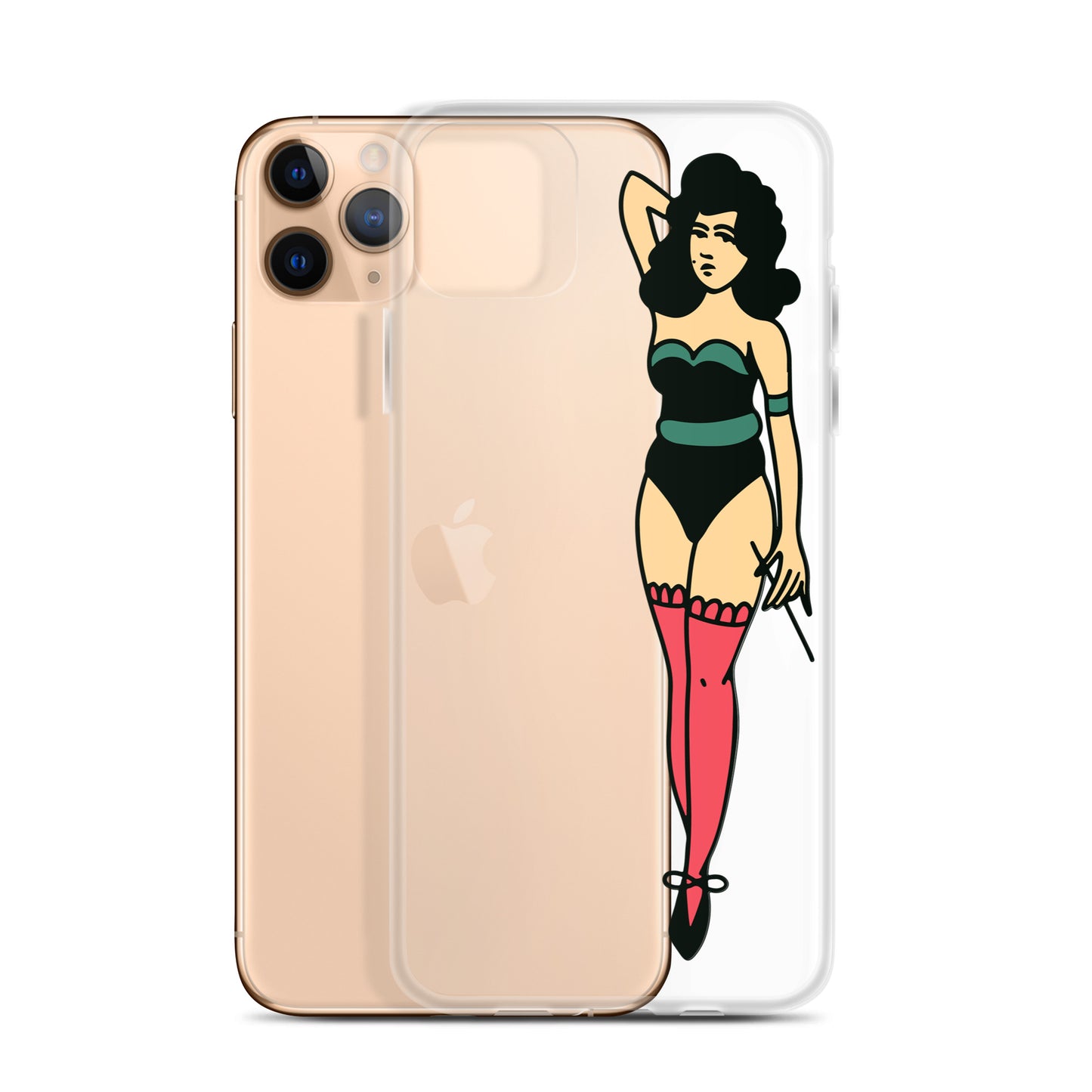 Clear Case for iPhone® Tattoo Lady