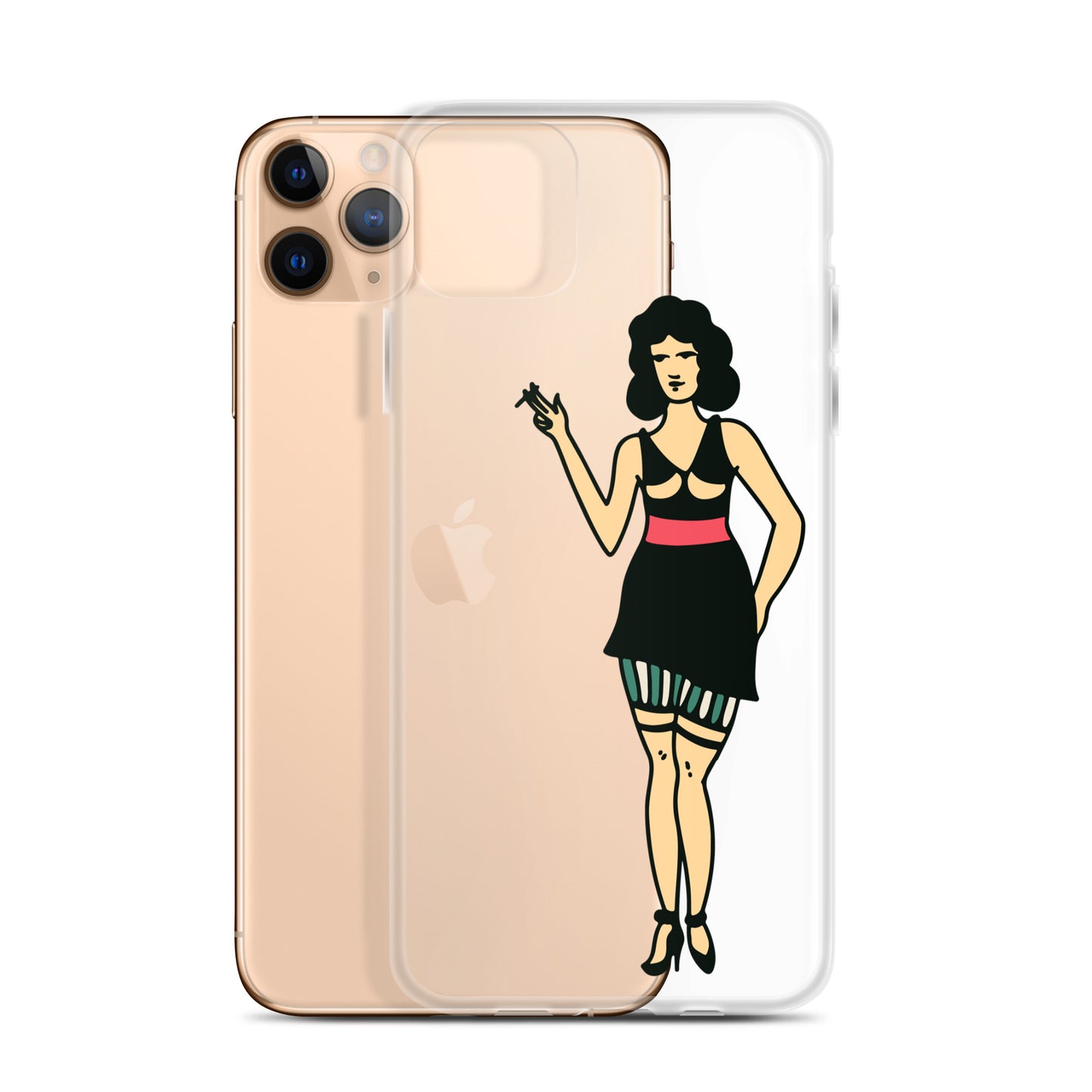 Clear Case for iPhone® Tattoo Woman 2