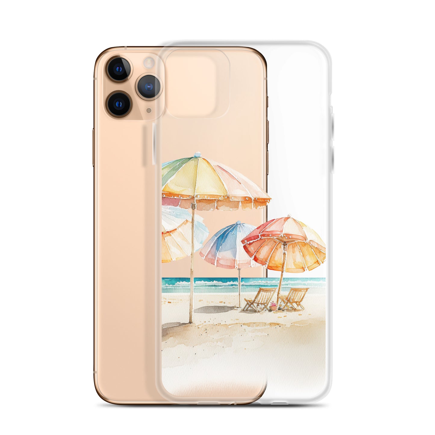 Clear Case for iPhone® Beach Umbrellas